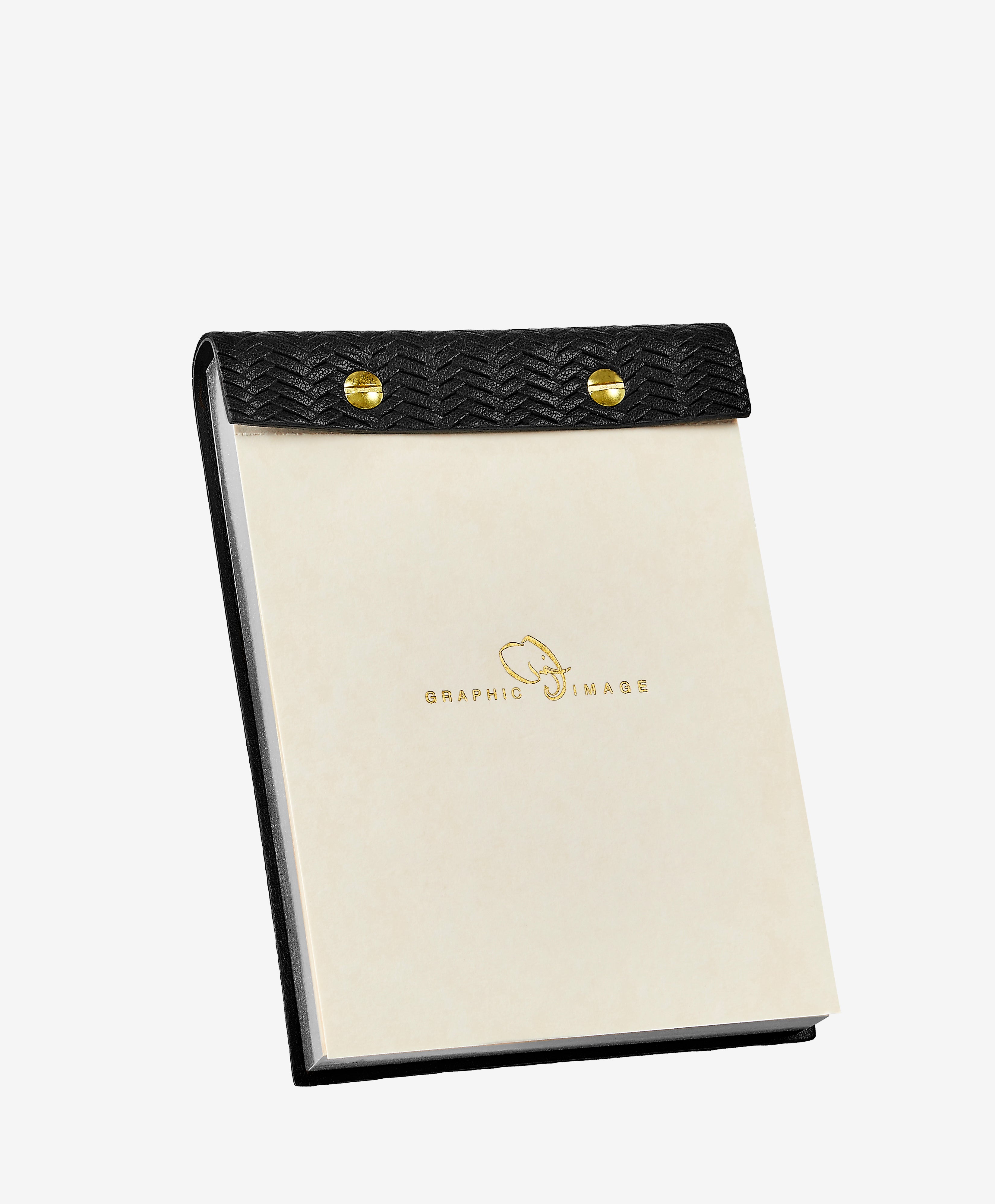 Premium Black Woven Leather Desk Notepad - Elegant Writing Pad for Office, Home & Journaling - Perfect for Notes, To-Do Lists & Creative Work