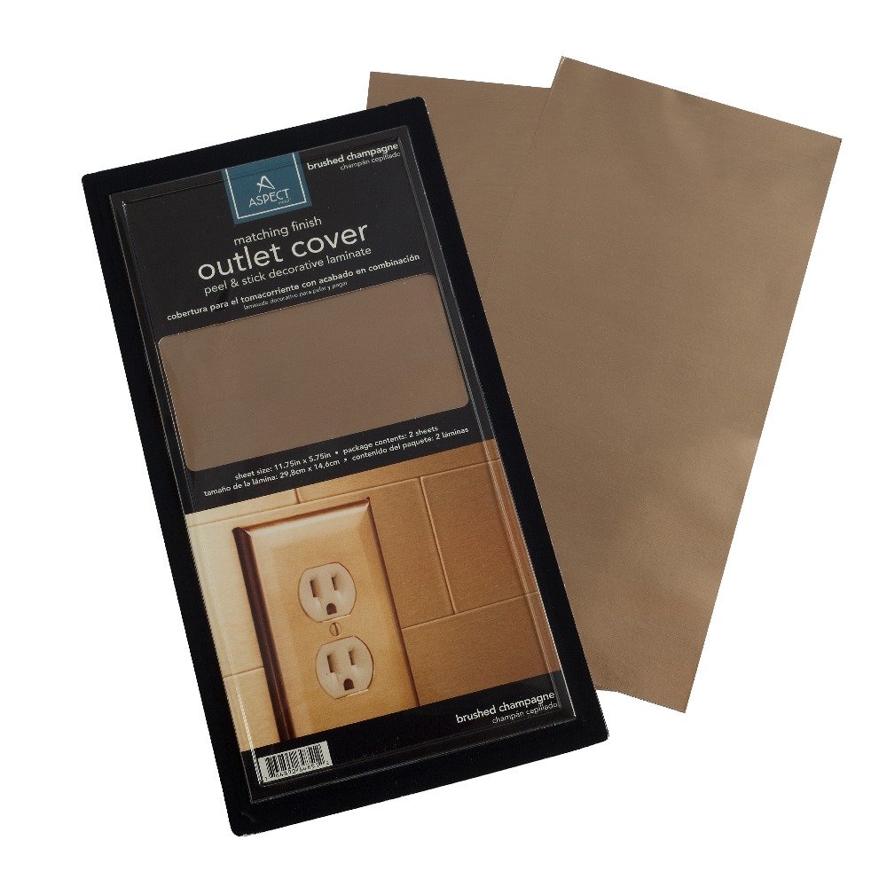 Premium Aspect Peel and Stick Backsplash - Champagne Matte Metal Subway Tiles (15 Sq Ft Kit) for Easy Kitchen & Bathroom Remodeling - DIY Home Upgrade for Backsplashes, Accent Walls & Renovation Projects