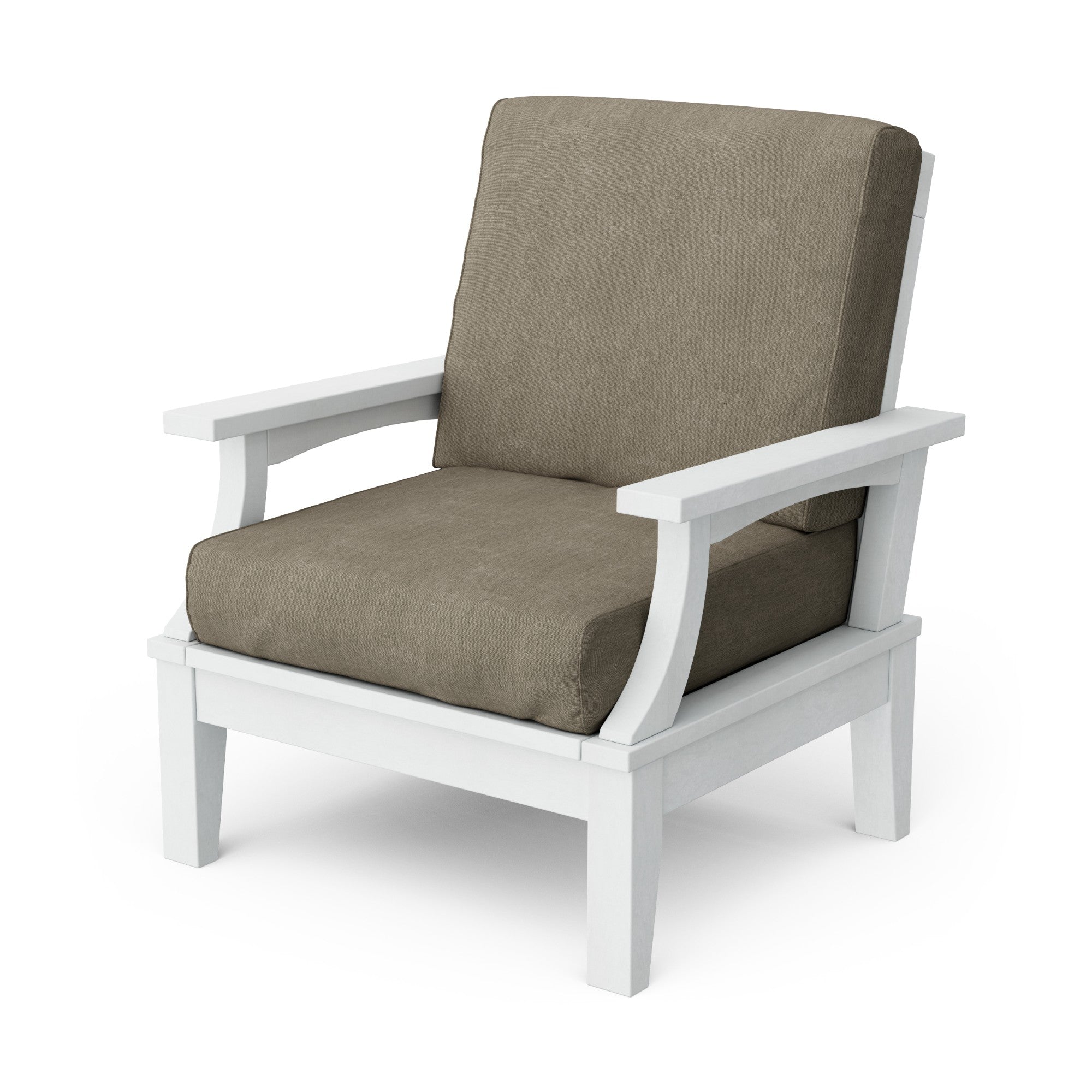 Heritage Deep Seating Patio Chair with Weather-Resistant Cushions - Outdoor Lounge Furniture for Garden, Poolside & Backyard Relaxation