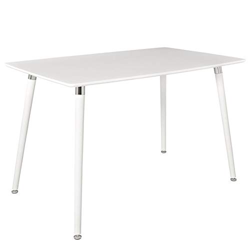 Allora White Modern Dining Table - Stylish & Durable for Kitchen, Dining Room, or Small Space