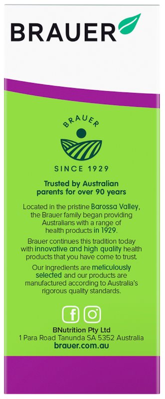 Brauer Kids Liquid Iron with Vitamin B - Immune Support & Energy Booster for Children - Great for Picky Eaters & Active Kids