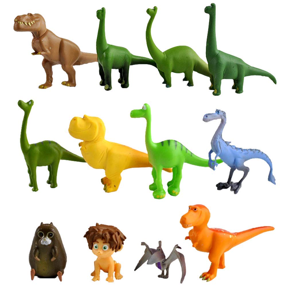 Premium Dinosaur Cake Toppers Set of 12 - Realistic Dinosaur Figures for Cake Decorations, Birthday Party Supplies, and Action Figure Toy Collection | Perfect for Kids Birthday Cakes, Baby Showers, and Jurassic Themed Parties