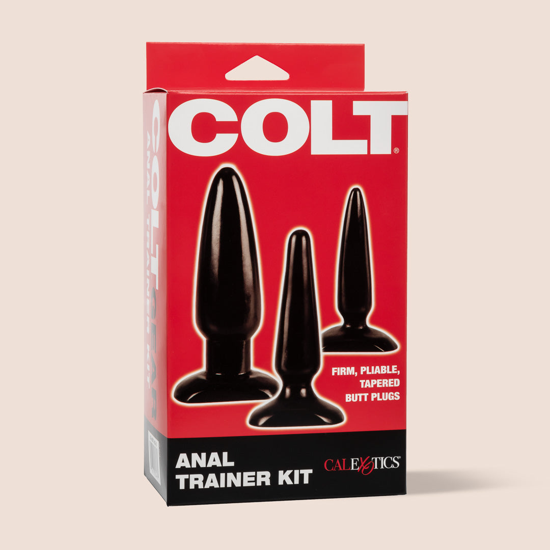 COLT Anal Trainer Kit - 3 Piece Butt Plug Set for Beginners & Advanced Users | Comfortable, Gradual Stretching | Perfect for Solo Play & Couples Use