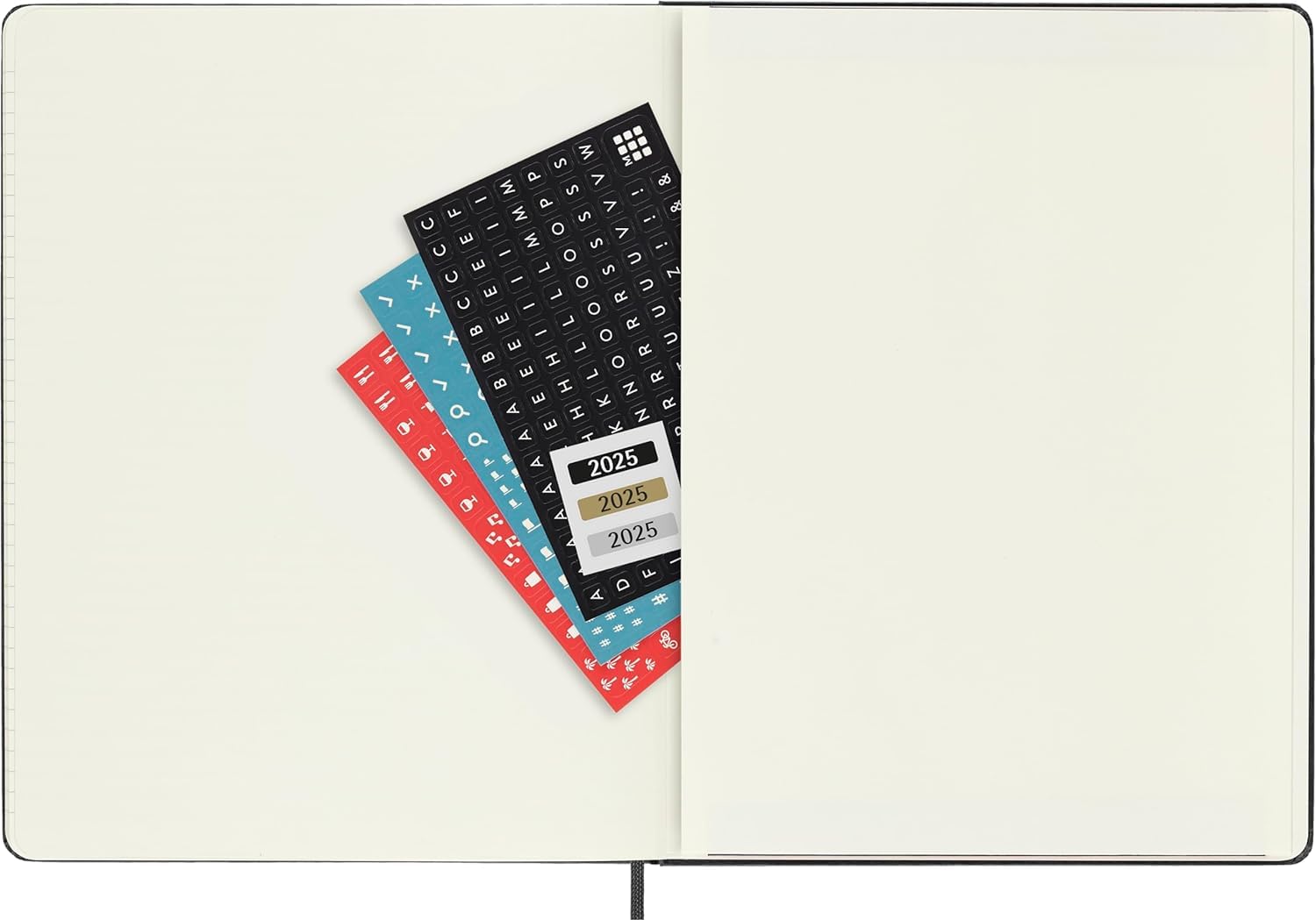 Moleskine PRO 2025 Weekly Planner - 12 Month Vertical Layout, Hard Cover XL (7.5