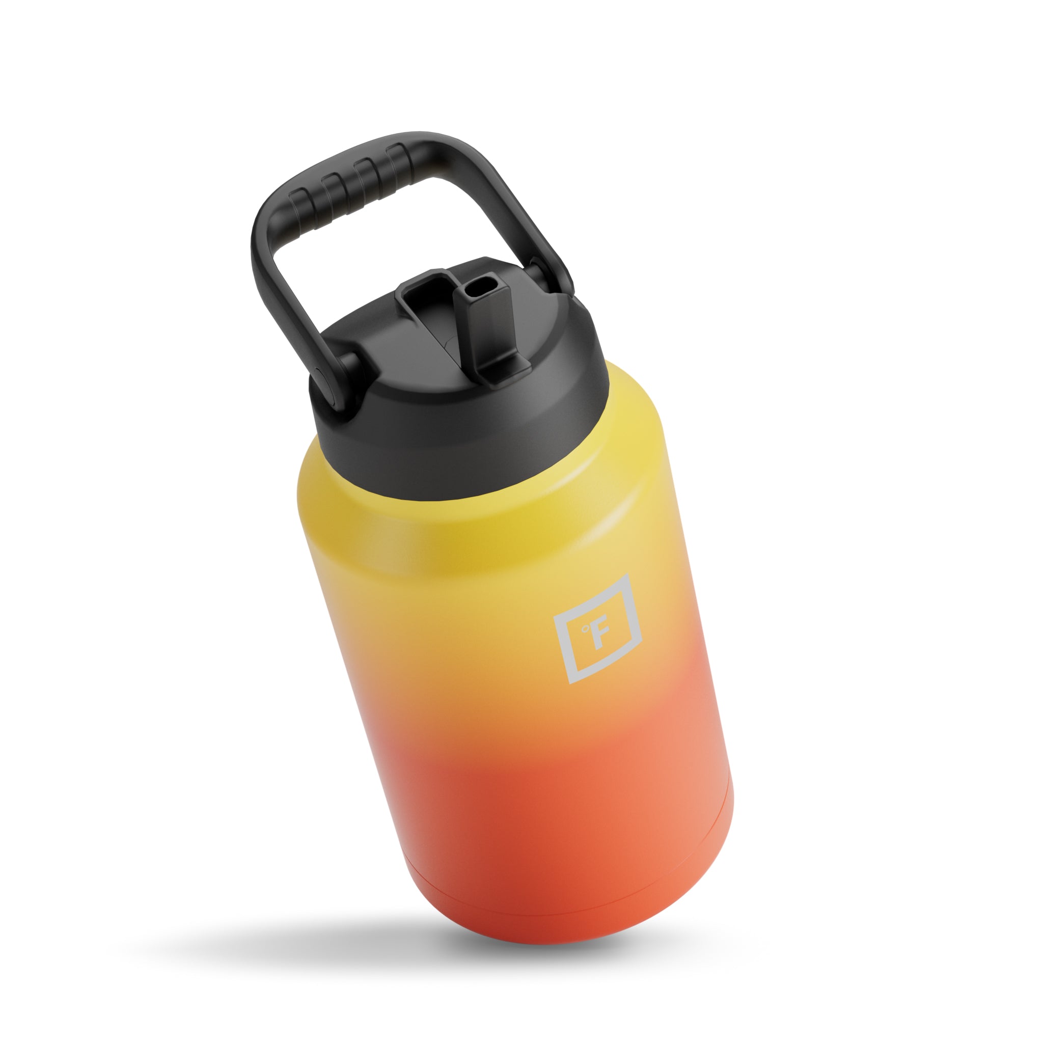 1 Gallon Water Bottle with Straw & Spout Lids - BPA Free Leakproof Large Water Jug for Gym, Hiking, Camping & Outdoor Activities