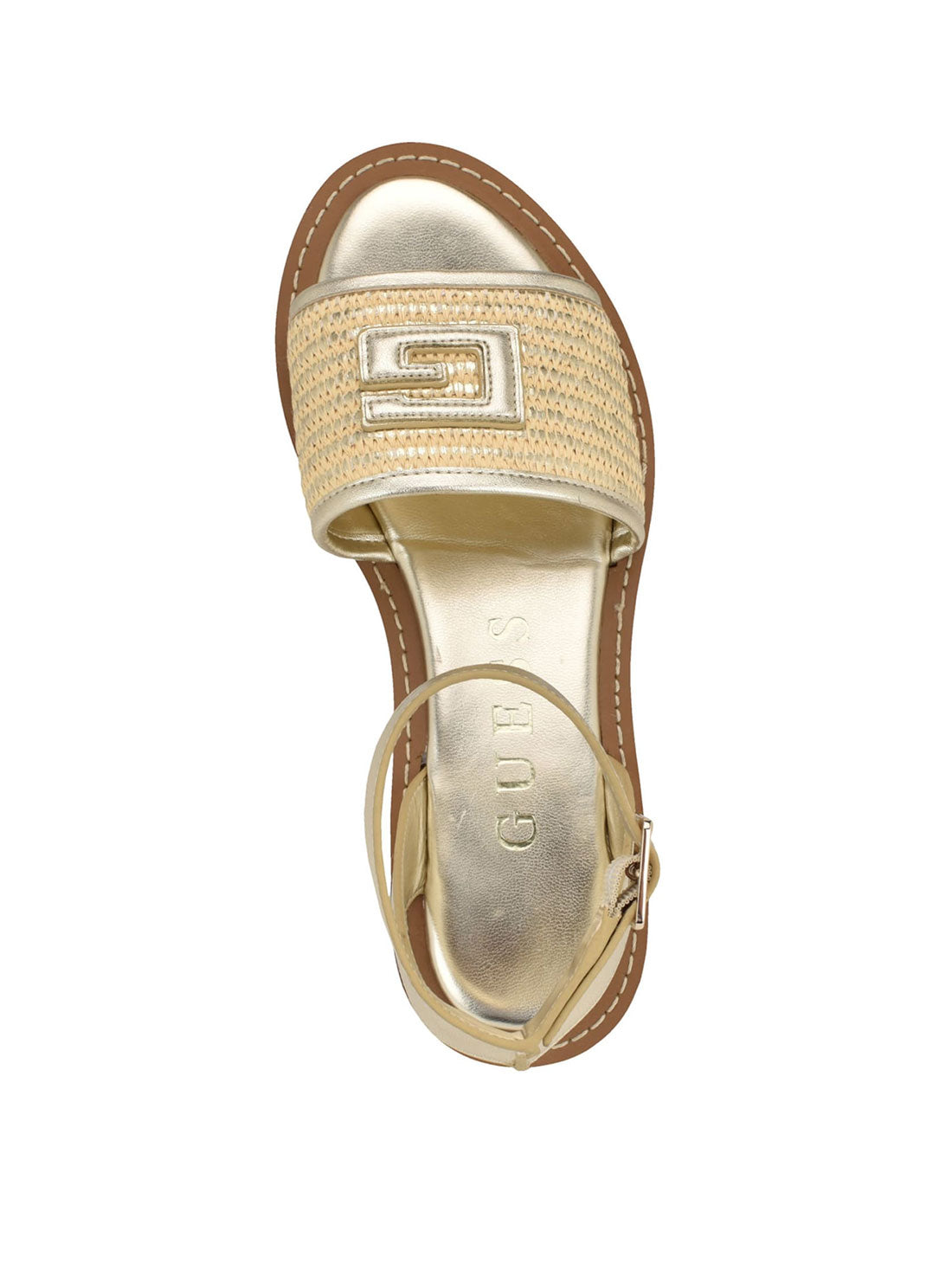 Gold Shay Sandals for Women - Comfortable Summer Beach Wedding Sandals with Adjustable Straps | Perfect for Outdoor, Vacation, and Casual Wear