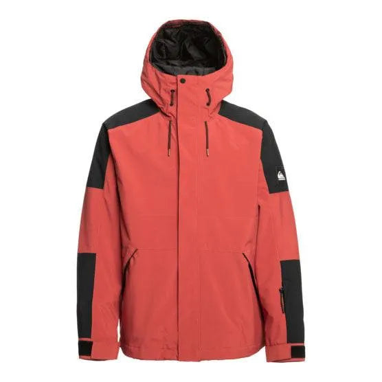 Quiksilver Snow Radicalo Red & Black Snowboard Jacket - Waterproof & Insulated for Winter Sports & Outdoor Adventures