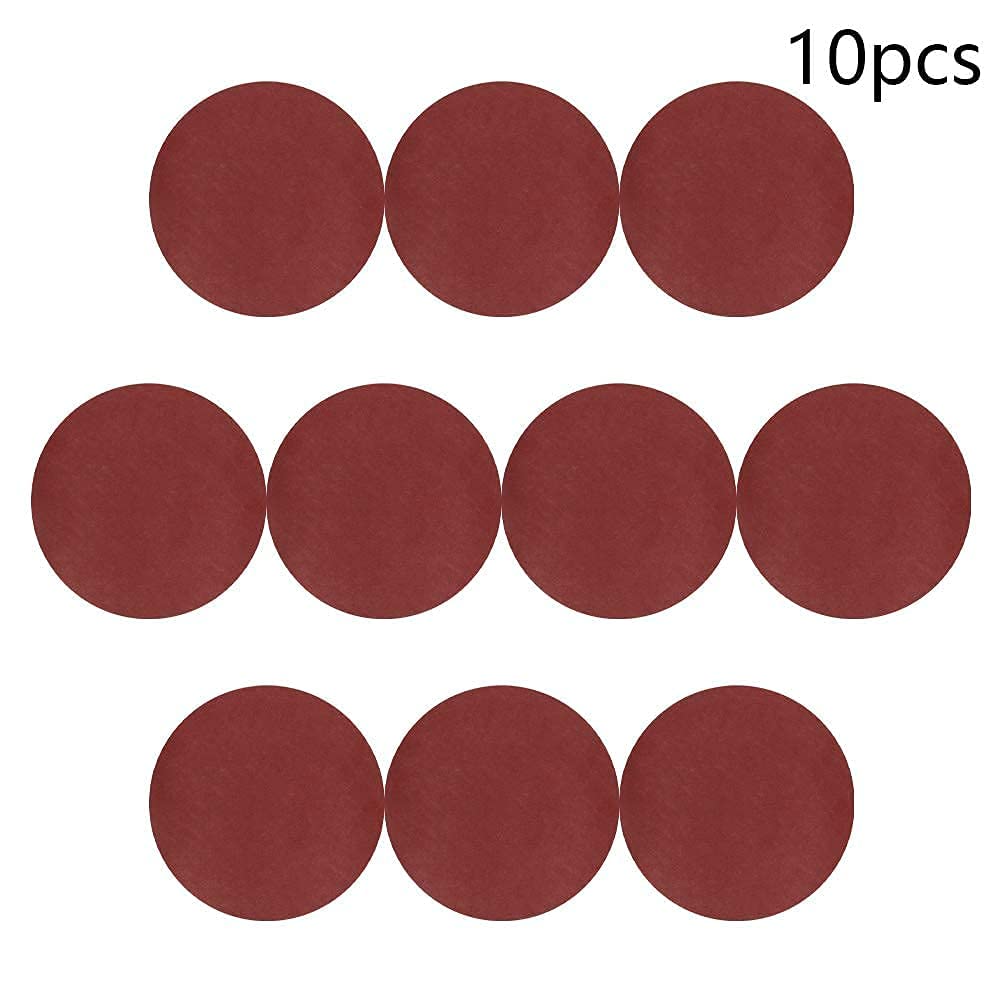 10PCS 320 Grit Hook and Loop Sanding Discs - 6-Inch No-Hole Aluminum Oxide Sandpaper for Angle Grinder, Woodworking & Metal Polishing - Perfect for DIY Projects, Furniture Refinishing & Automotive Sanding