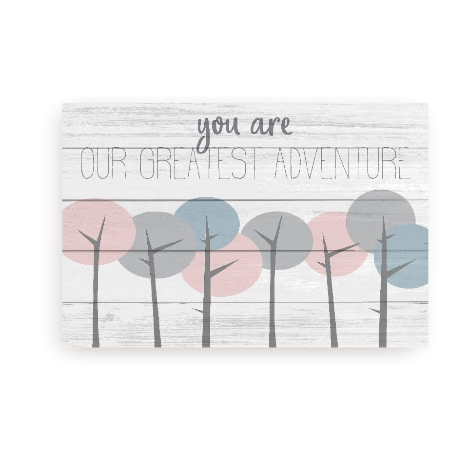 You Are Our Greatest Adventure Nursery Wall Sign - 12x18 Inch Wooden Decor for Baby & Kids Room - Perfect for Baby Showers, Birthdays & Nursery Decorations