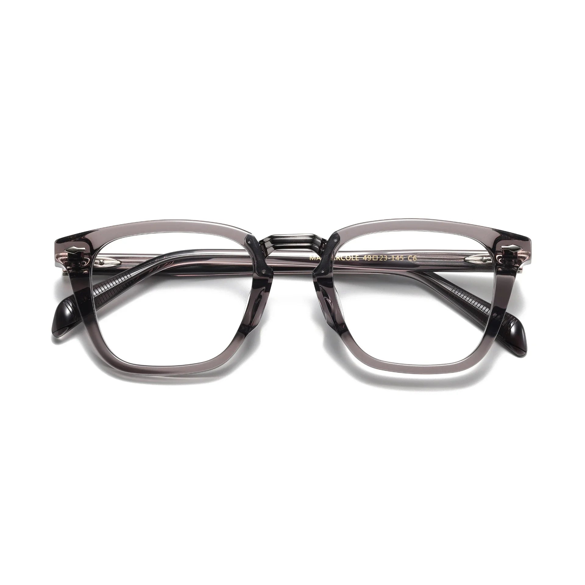 Aror Women's Full Rim Square Acetate Eyeglasses Frame 413001 - Stylish & Lightweight for Work, Reading & Everyday Wear