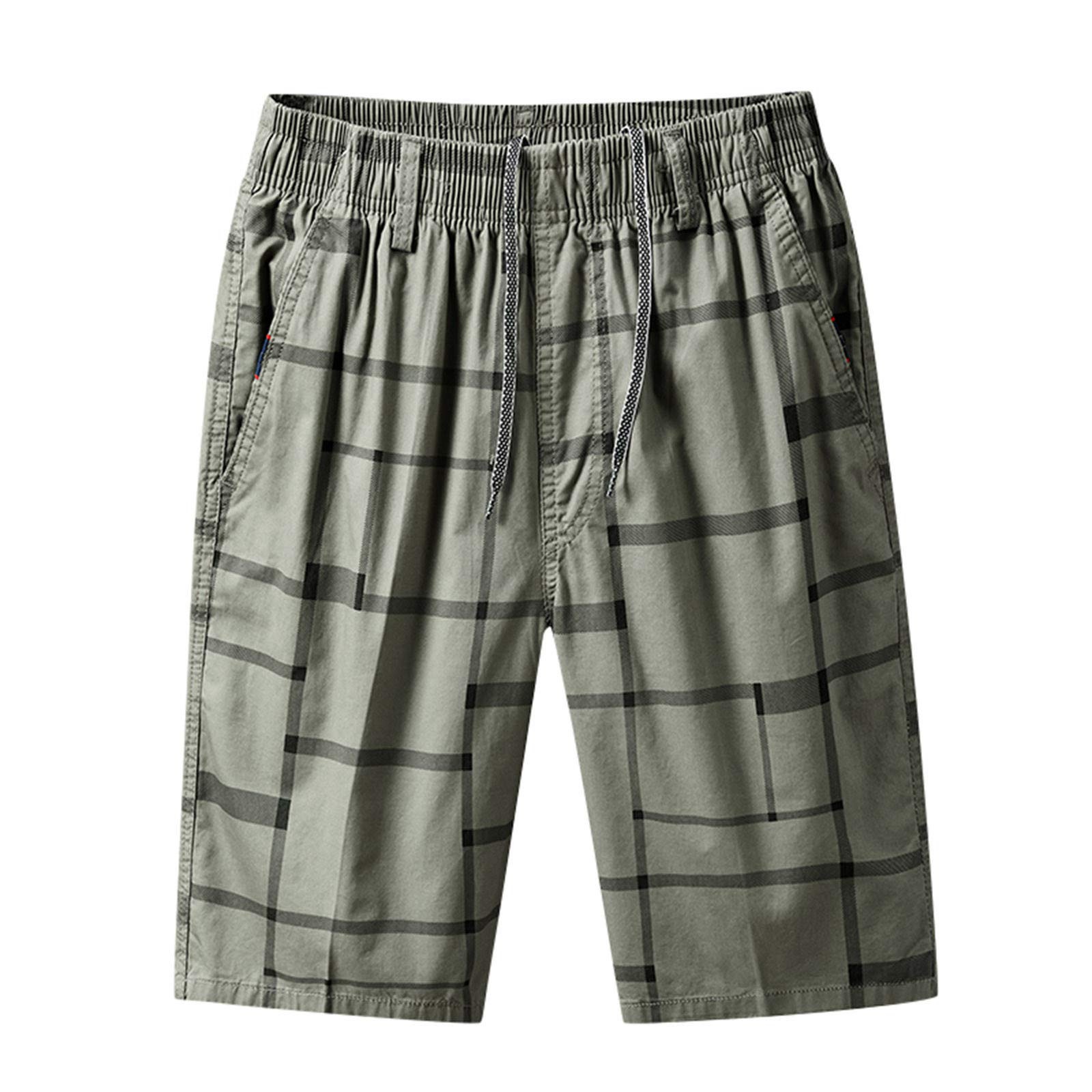 **Men's Stretch Fit Jogger Shorts with Elastic Waist & Drawstring - Comfortable Casual & Workout Shorts for Running, Cycling, Gym & Lounge**