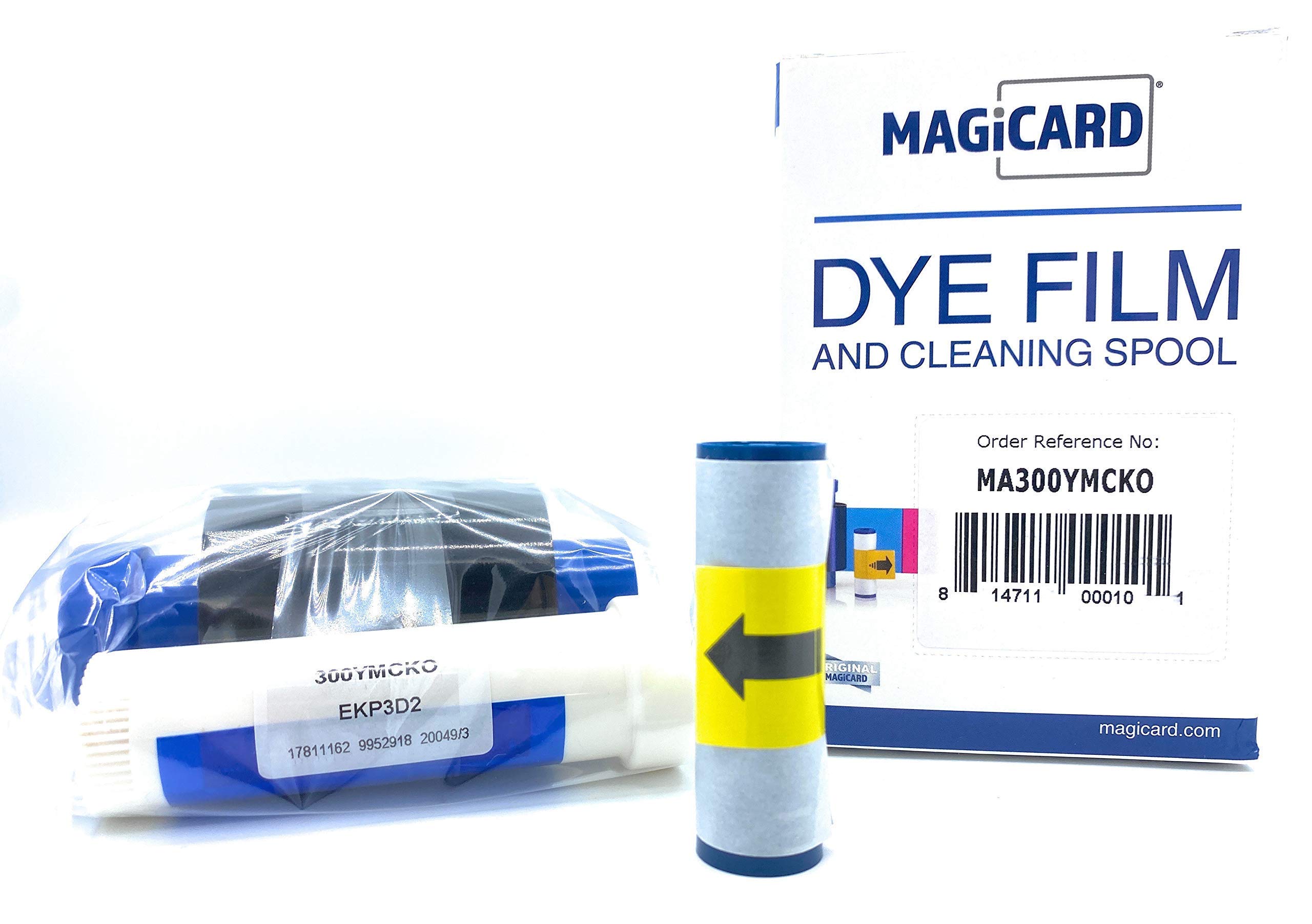 Original Magicard MA300YMCKO Color Ribbon Kit (YMCKO, 300 Prints) for Enduro/Rio Pro/Pronto Card Printers - OEM Compatible Replacement - Ideal for ID Badges, Membership Cards & Security Access Printing