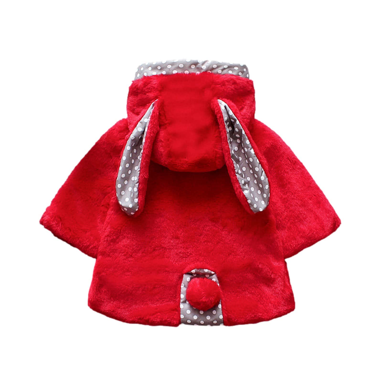 Baby Girls Winter Hooded Fleece Jacket - Warm Thick Toddler Coat with Cute Pom Pom - Perfect for Autumn & Winter Outings, Playdates, and Holiday Photos