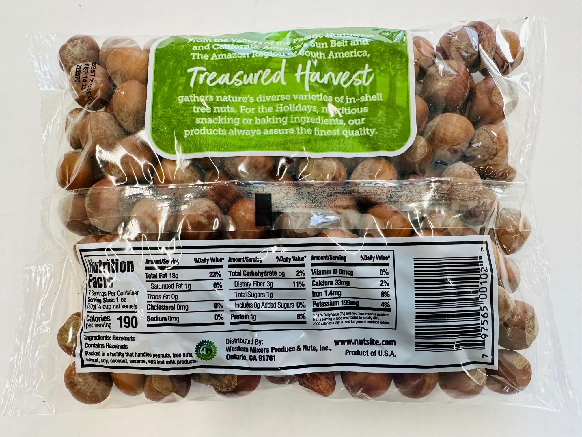 Premium In-Shell Hazelnuts (Filberts) - 24 Pack of 16 oz. Bags - Fresh, Crunchy Snacks for Baking, Cooking & Healthy Eating