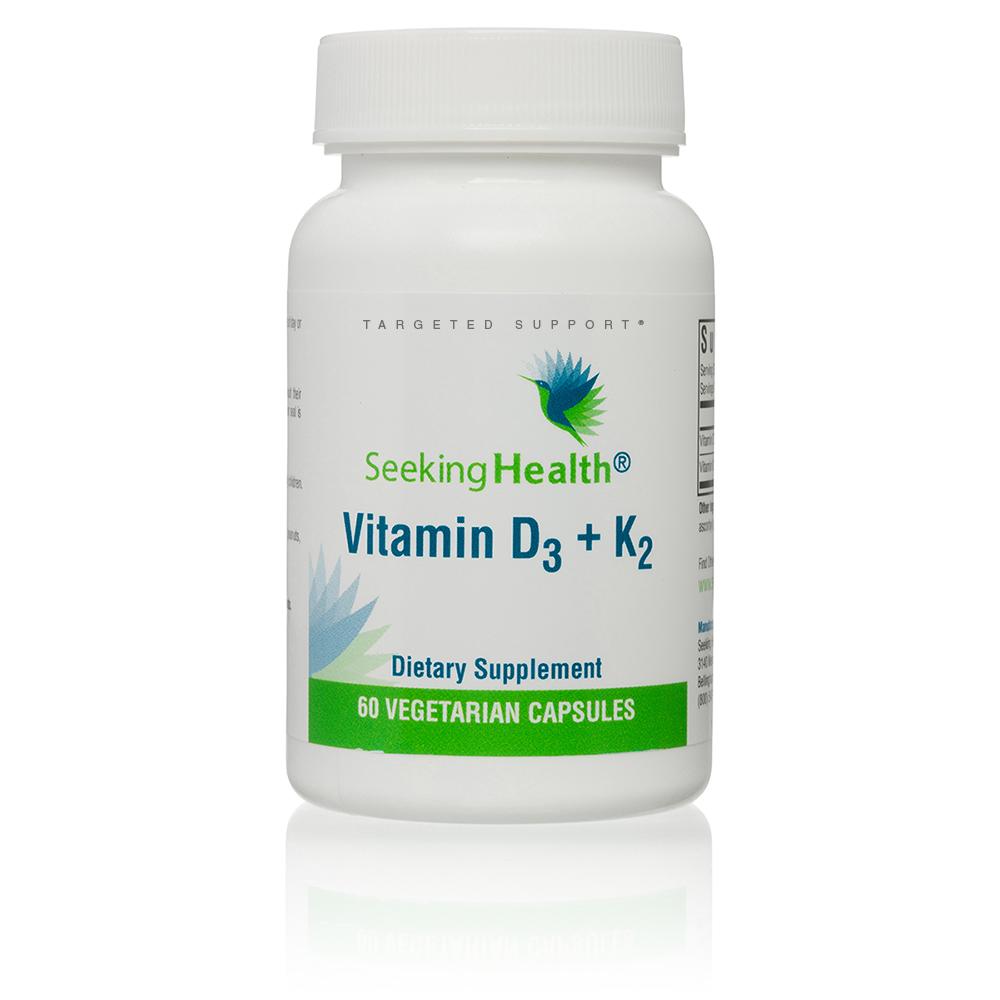 Premium Vitamin D3 + K2 Supplement - 60 Capsules for Immune Support, Bone & Heart Health - Daily Wellness Boost for Adults & Seniors - Ideal for Low Sunlight & Indoor Lifestyles