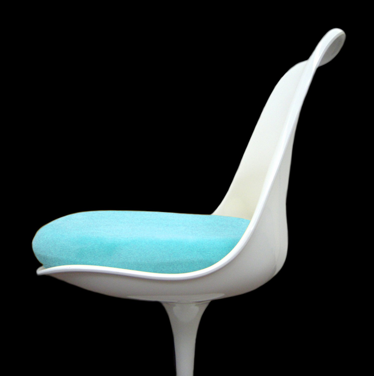 Turquoise Slip-On Cushion Cover for Saarinen Tulip Side Chair - Comfortable & Stylish Seat Protector for Dining Room, Office, or Lounge Decor