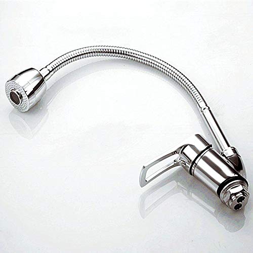 720° Swivel Kitchen Faucet with Single Handle, Brass Water Mixer Tap for Sink - Perfect for Modern Kitchens, Dishwashing, and Food Prep