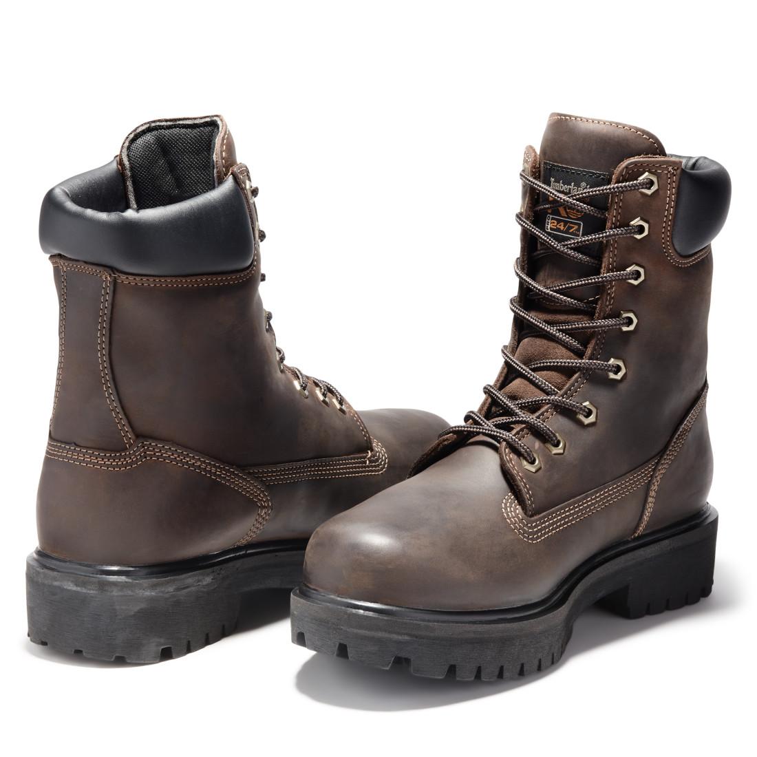 Waterproof Composite Toe Work Boots with Metatarsal Guard - Black - Durable Safety Footwear for Construction, Industrial & Outdoor Work