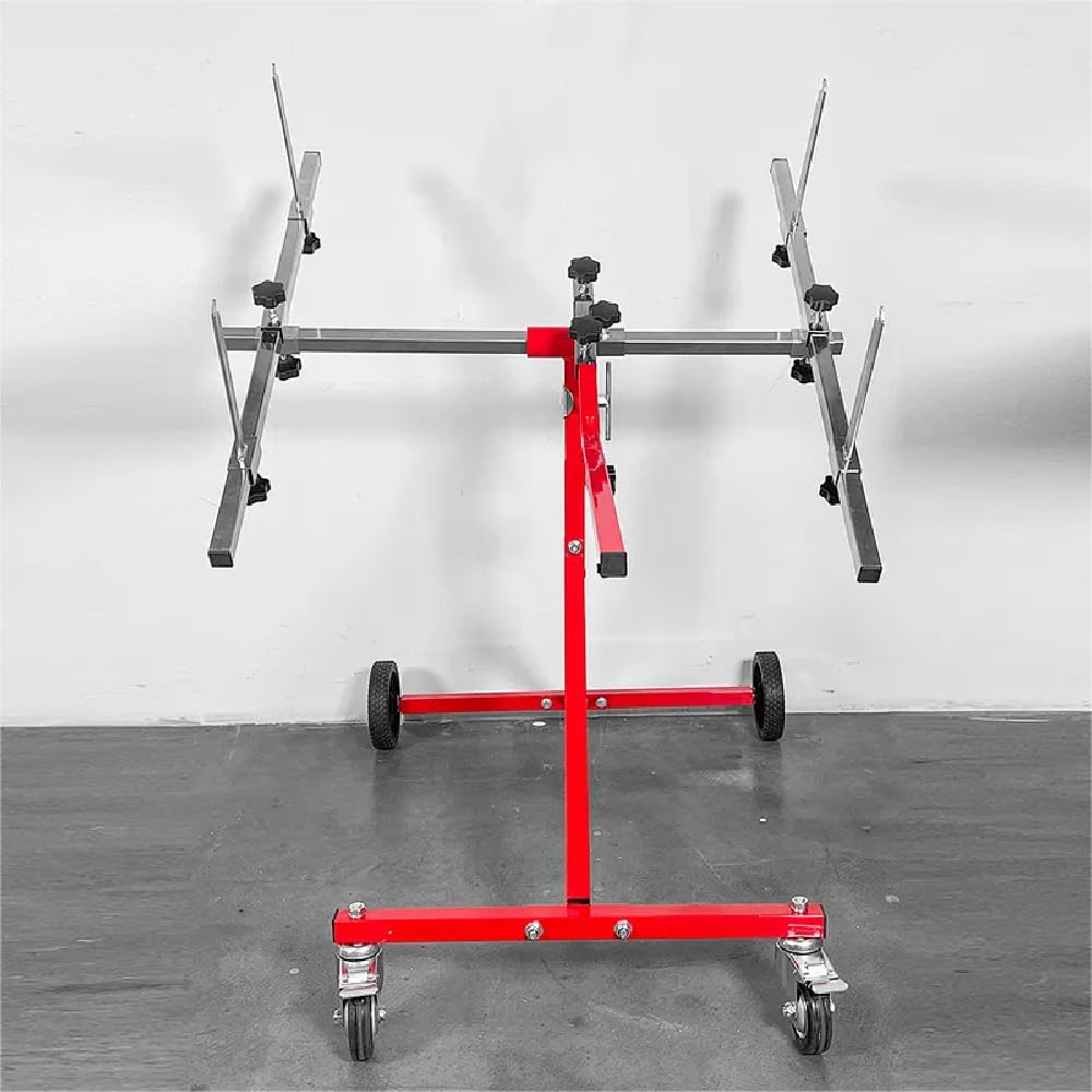 LAUCO 180° Rotating Adjustable Automotive Paint Stand - Multifunction Body Panel & Door Stand for Painting, Auto Body Repair Tools - Perfect for Car Painting, Collision Repair & DIY Auto Projects
