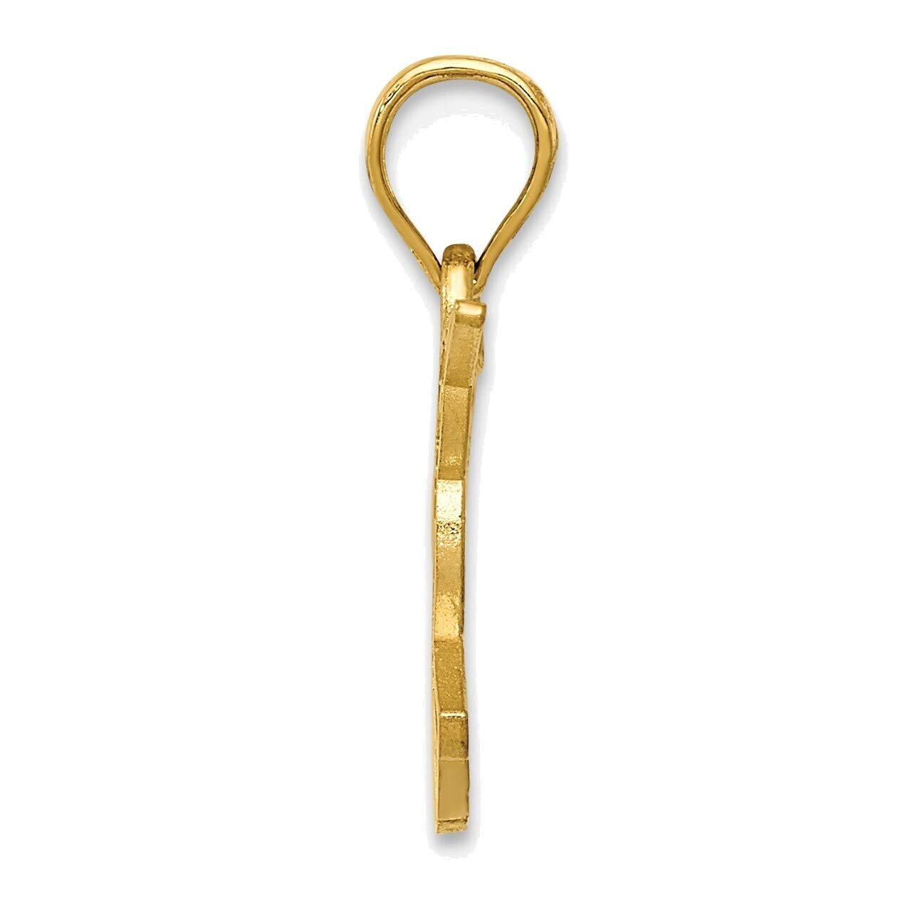 14K Yellow Gold Hummingbird Pendant - Elegant Jewelry Gift for Her