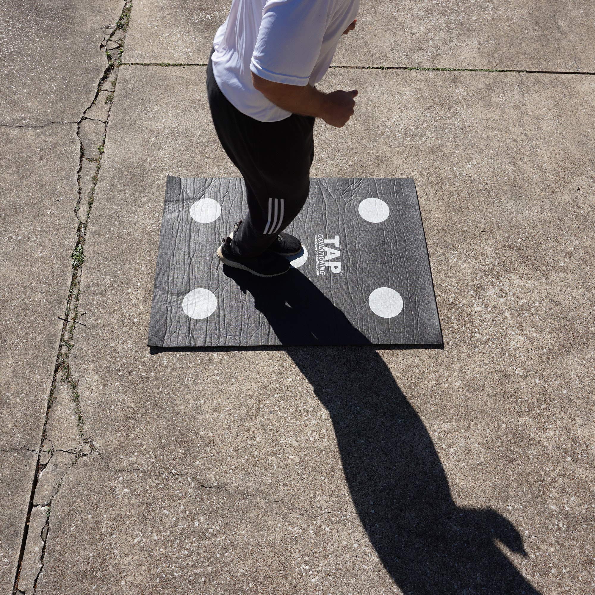 Premium TAP Dot Mat - Non-Slip Black Floor Protector for Furniture, Chairs & Tables - Ideal for Home, Office & Gym Use