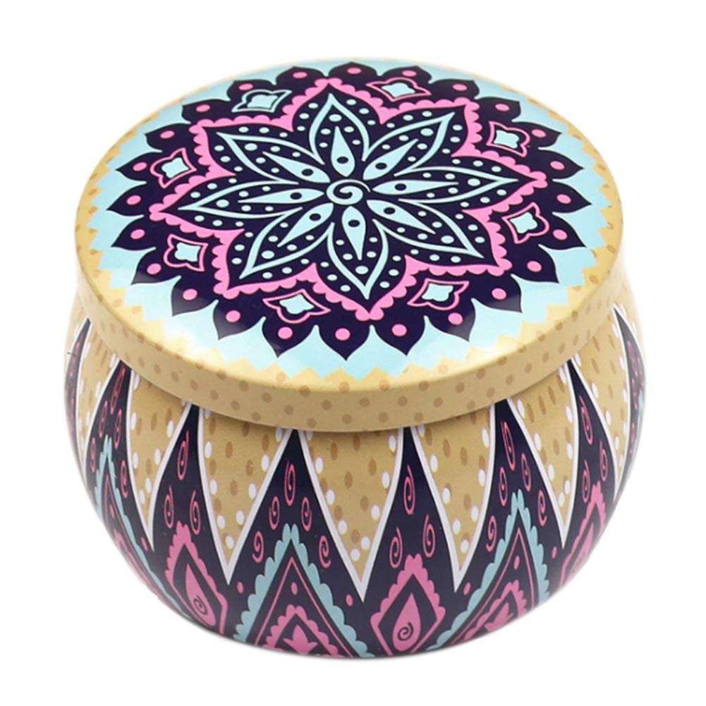 Coherny Drum-Shaped Candy Cookie Box - Rose Tea Pot Tin Box for Home Decor, Party Favors & Gift Giving | Perfect for Holidays, Weddings & Tea Parties