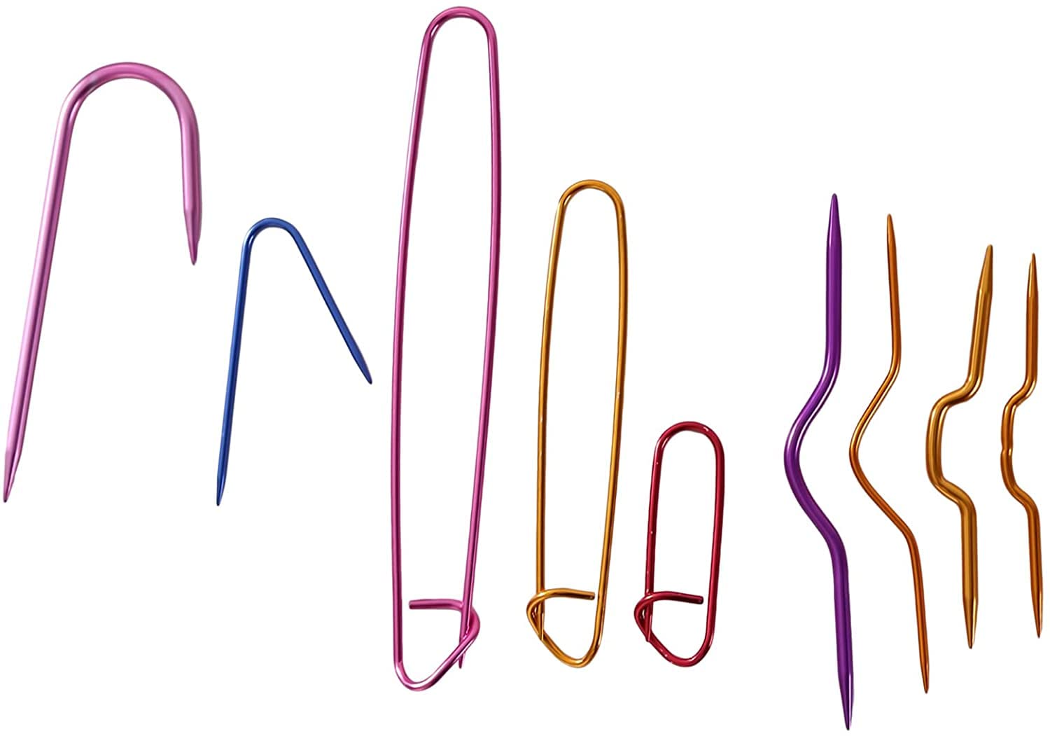 Premium Aluminum Knitting Cable Needles Set for Scarf, Sweater & Cap - DIY Weaving & Sewing Accessories (Style 2) - Perfect for Handmade Crafts, Winter Projects & Gift Making