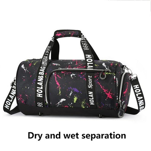 Roegadyn Waterproof Sports Bag for Women - Lightweight Gym Duffel Bag with Shoulder Strap - Perfect for Outdoor Workouts, Travel & Yoga Accessories Storage