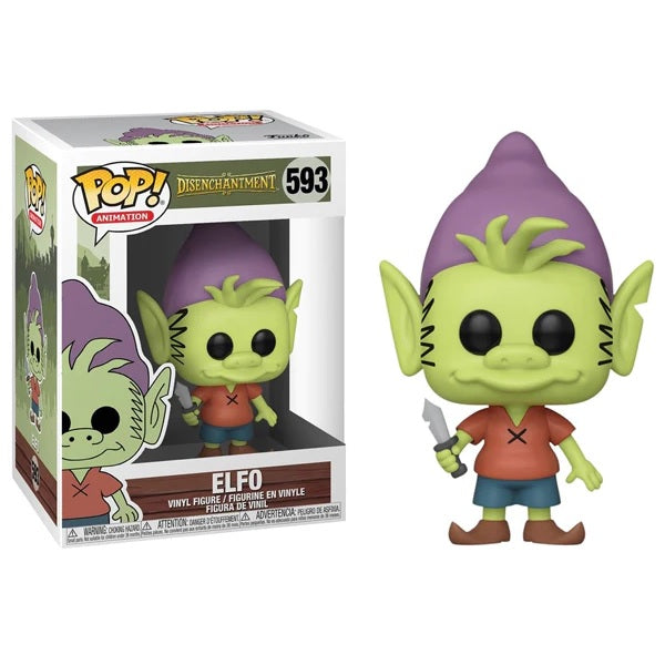 Disenchantment Elfo Pop! Vinyl Figure #593 - Funko Collectible for Netflix Fans, Perfect for Display & Gifts