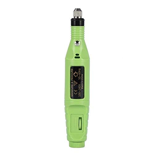 STORE99® Professional Electric Nail Drill Machine - 30000 RPM High Speed Nail File for Manicure & Pedicure with 6 Grinding Heads & Dust Collector (Green, EU Plug) - Perfect for Salon, Home & Travel Nail Care