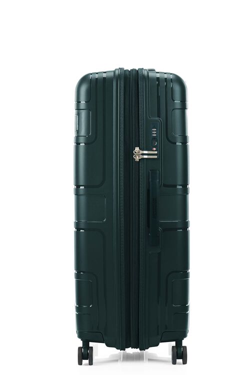 American Tourister Light Max 82cm Large Spinner Suitcase - Varsity Green | Durable Expandable Luggage for Travel, Business Trips & Vacations
