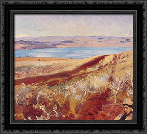John Singer Sargent Black Ornate Wood Framed Canvas Art - 22x20 Dead Sea Painting for Living Room & Office Wall Decor