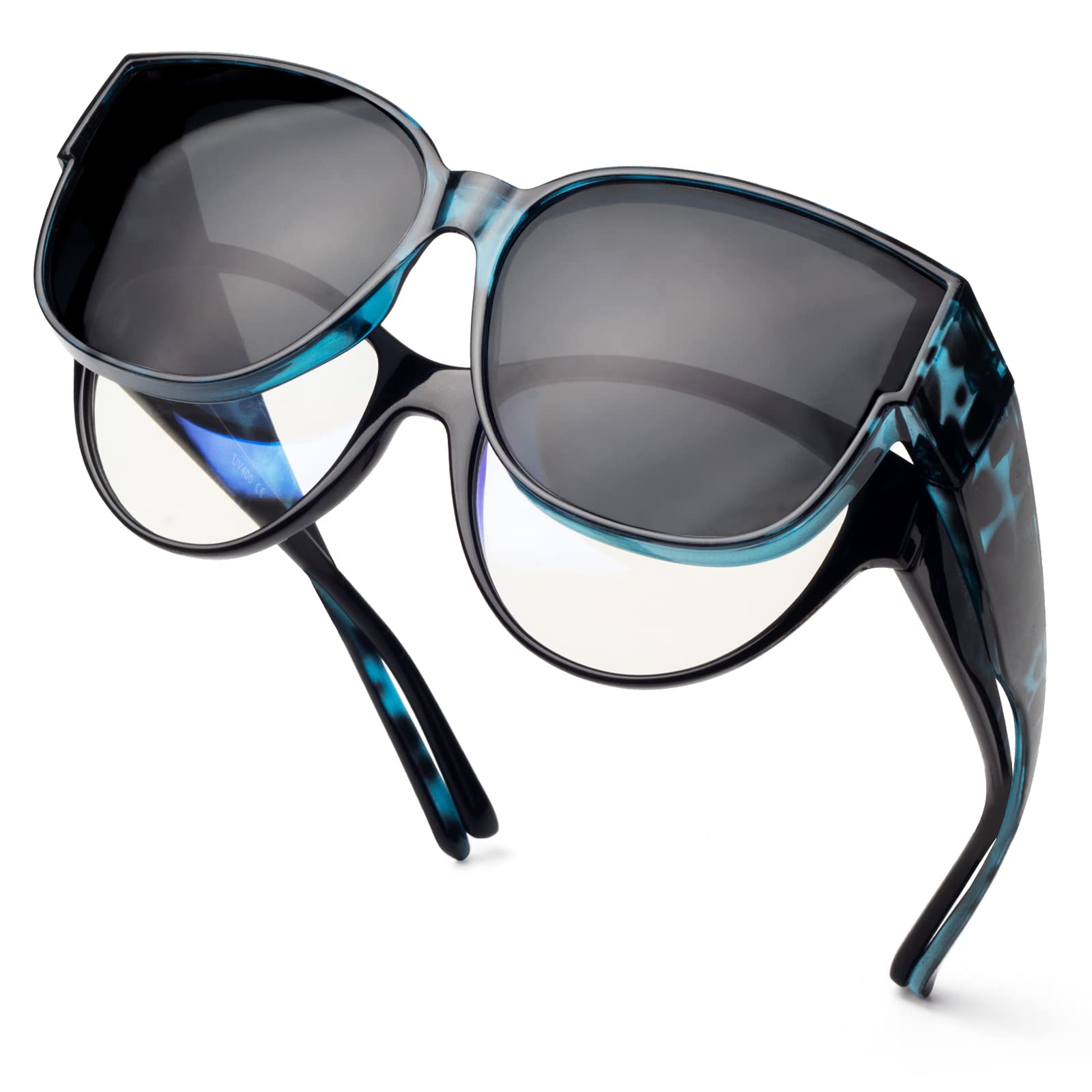 UV Protection Polarized Sunglasses for Women – Lightweight Fit Over Glasses, Anti-Glare Face Shadow Design | Perfect for Driving, Outdoor Sports & Daily Wear