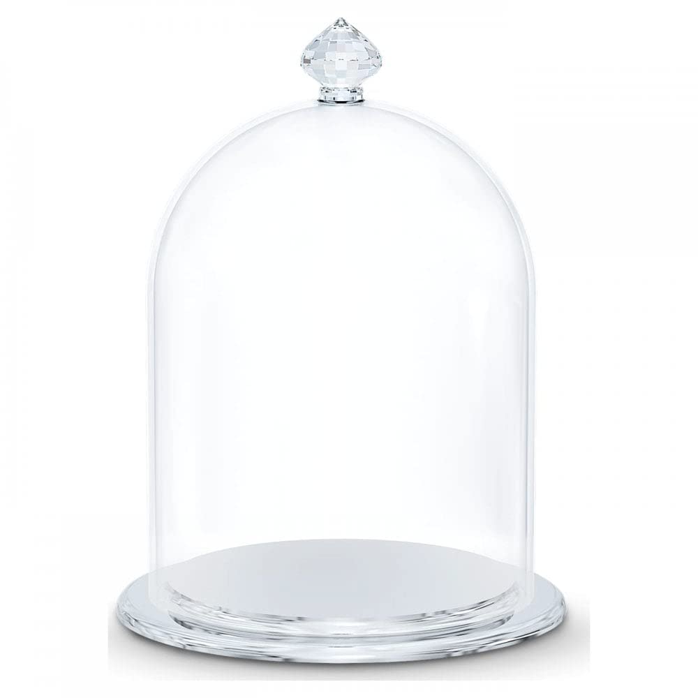Swarovski Crystal Bell Jar Display Case - Small Glass Dome for Jewelry, Collectibles & Home Decor - Perfect for Showcasing Rings, Necklaces & Miniatures