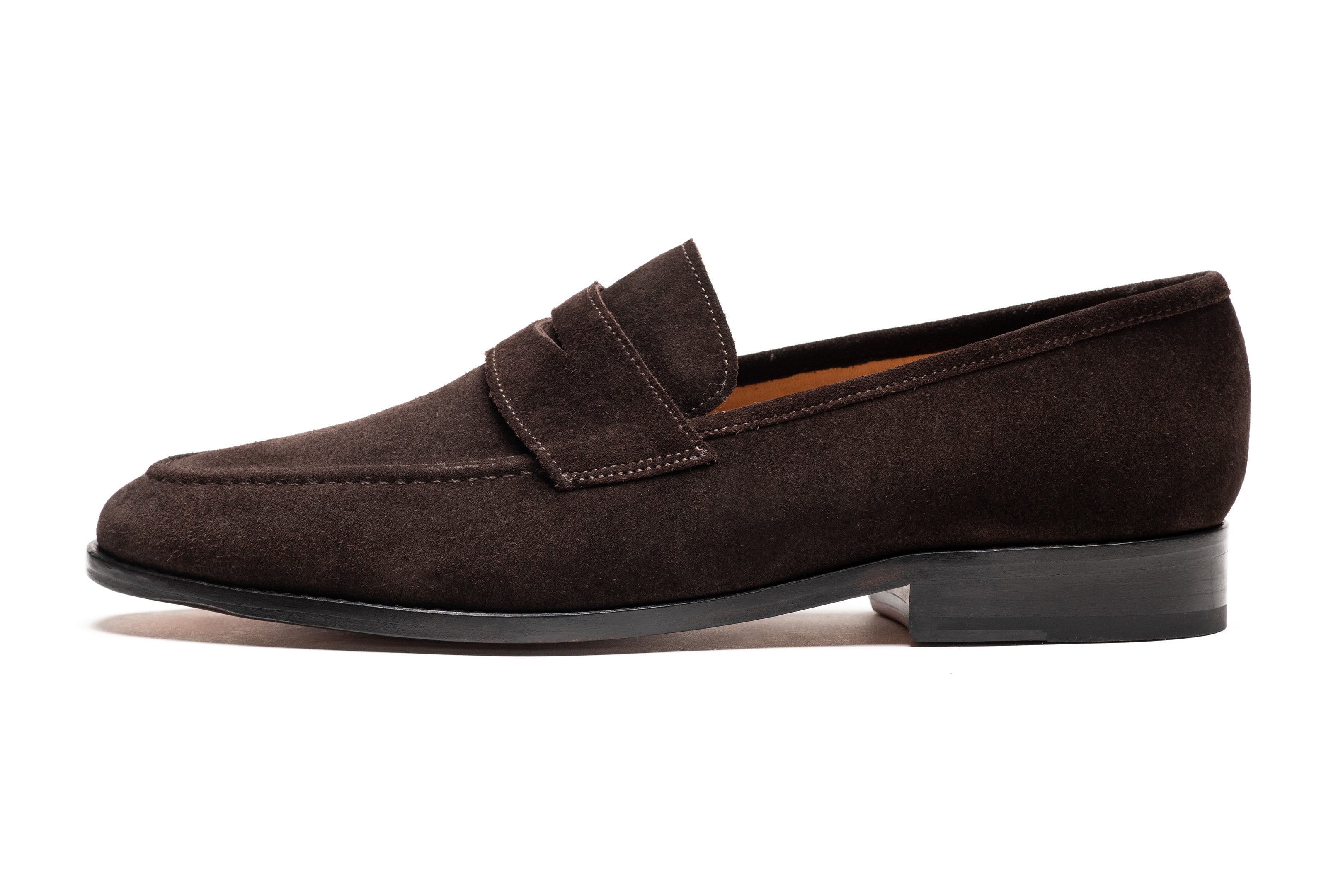 Premium Dark Brown Suede Penny Loafers for Men & Women - Comfortable Slip-On Dress Shoes for Office, Casual & Formal Occasions