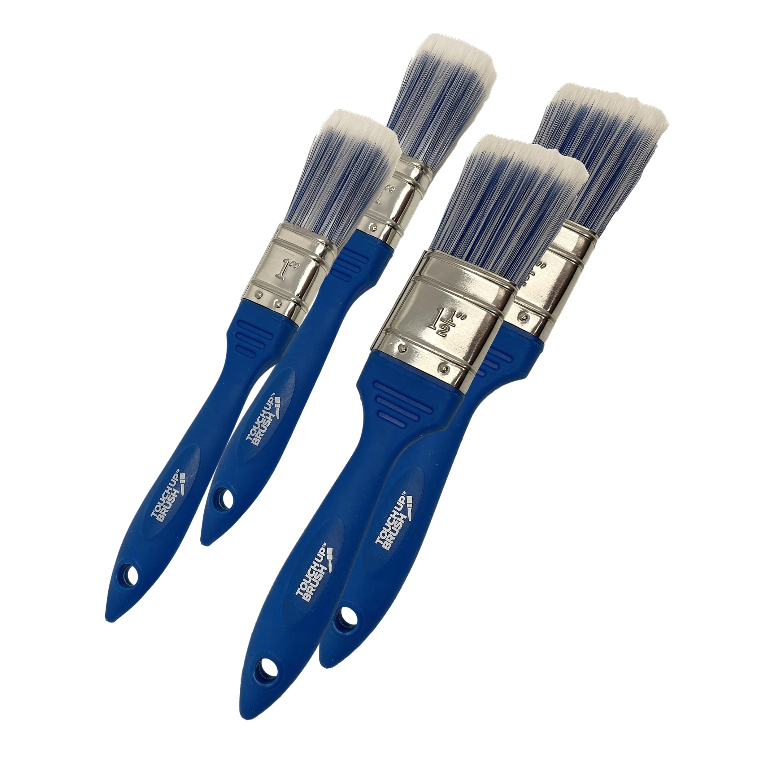 Premium Touch Up Paint Brushes for Walls, Trim & Edges – Home Improvement Kit (Pack of 4) – As Seen On Shark Tank – Perfect for DIY Projects, Small Repairs & Professional Touch Ups