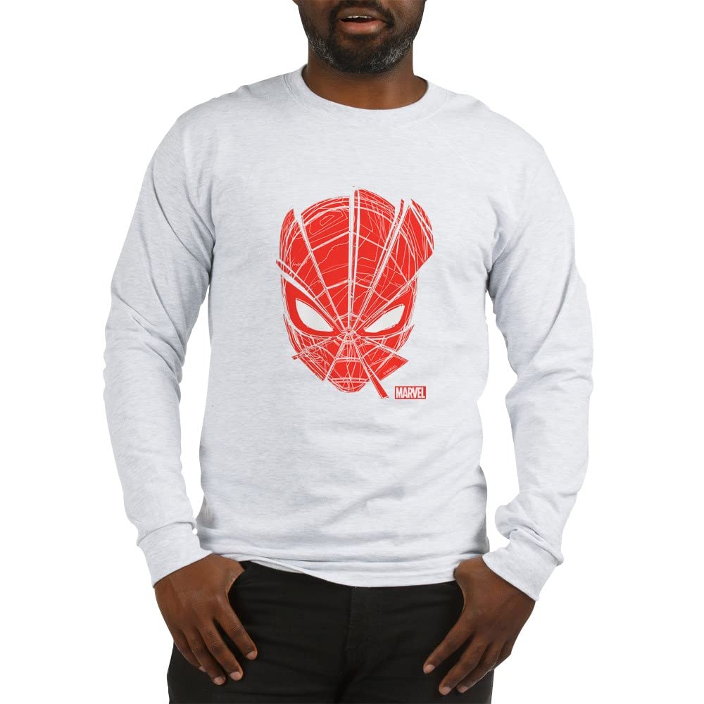 Spider-Man Red Mask Long Sleeve T-Shirt - Marvel Superhero Graphic Tee for Men & Women | Perfect for Cosplay, Halloween & Comic Con
