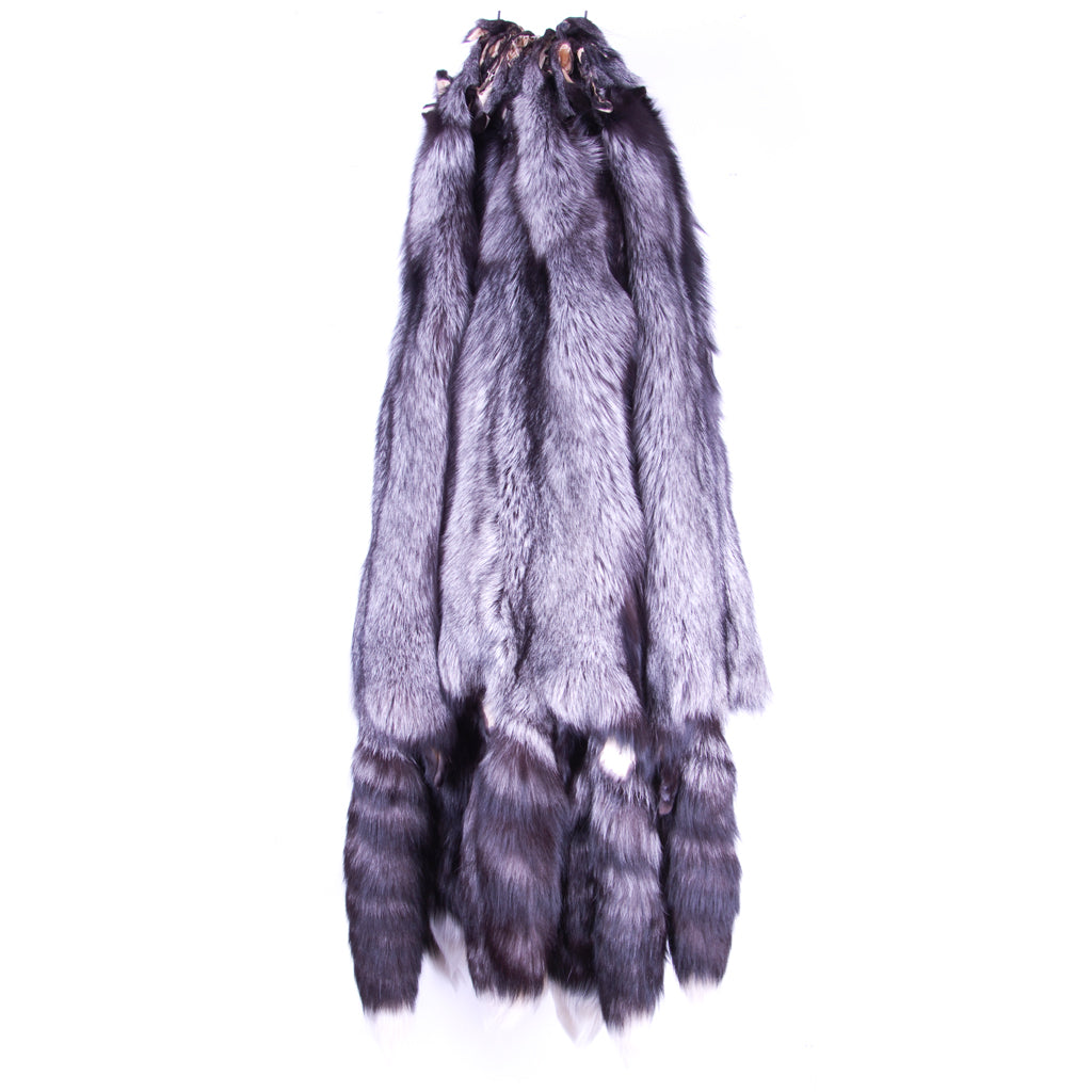 Premium Silver Fox Fur Skins - Large & Extra Large Sizes | Luxurious Winter Coats, Scarves & Home Decor Accessories
