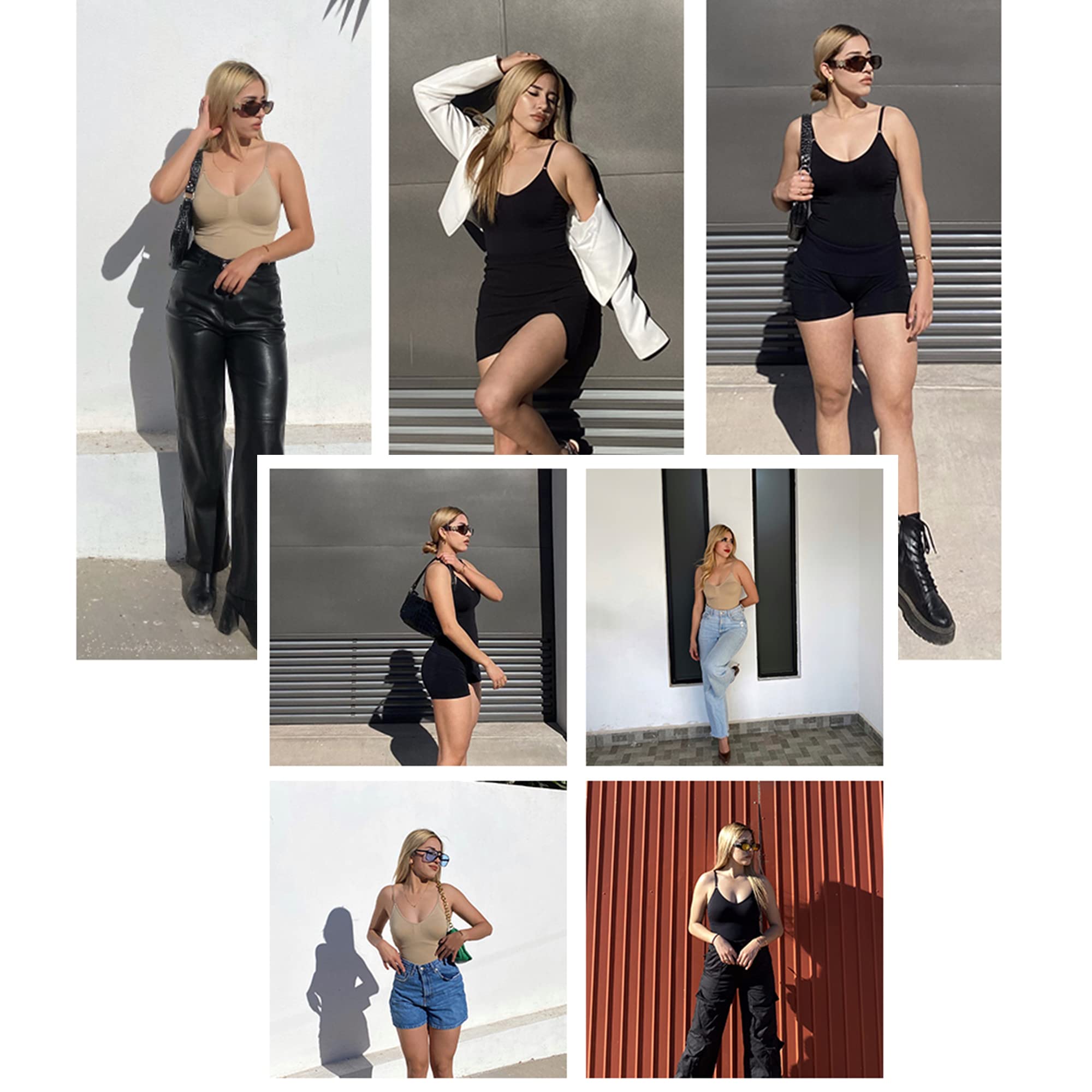 DOULAFASS Women's Tummy Control Shapewear Bodysuit - Seamless Body Shaper with Thong & Backless Design for Smoothing & Slimming | Perfect for Dresses, Workouts & Everyday Wear