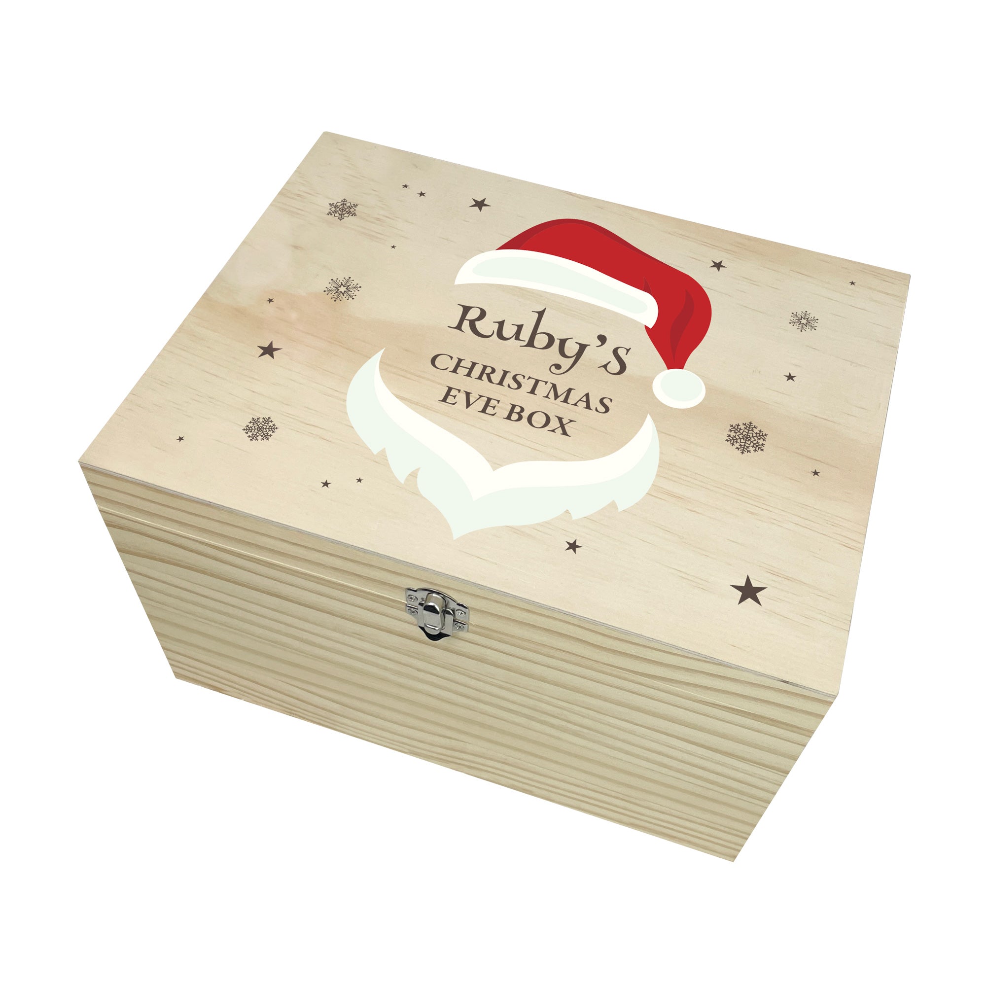 Personalized Santa Face Christmas Eve Box - 5 Sizes (16cm, 20cm, 26cm, 30cm, 36cm) - Perfect for Holiday Gift Wrapping, Christmas Decorations & Family Traditions