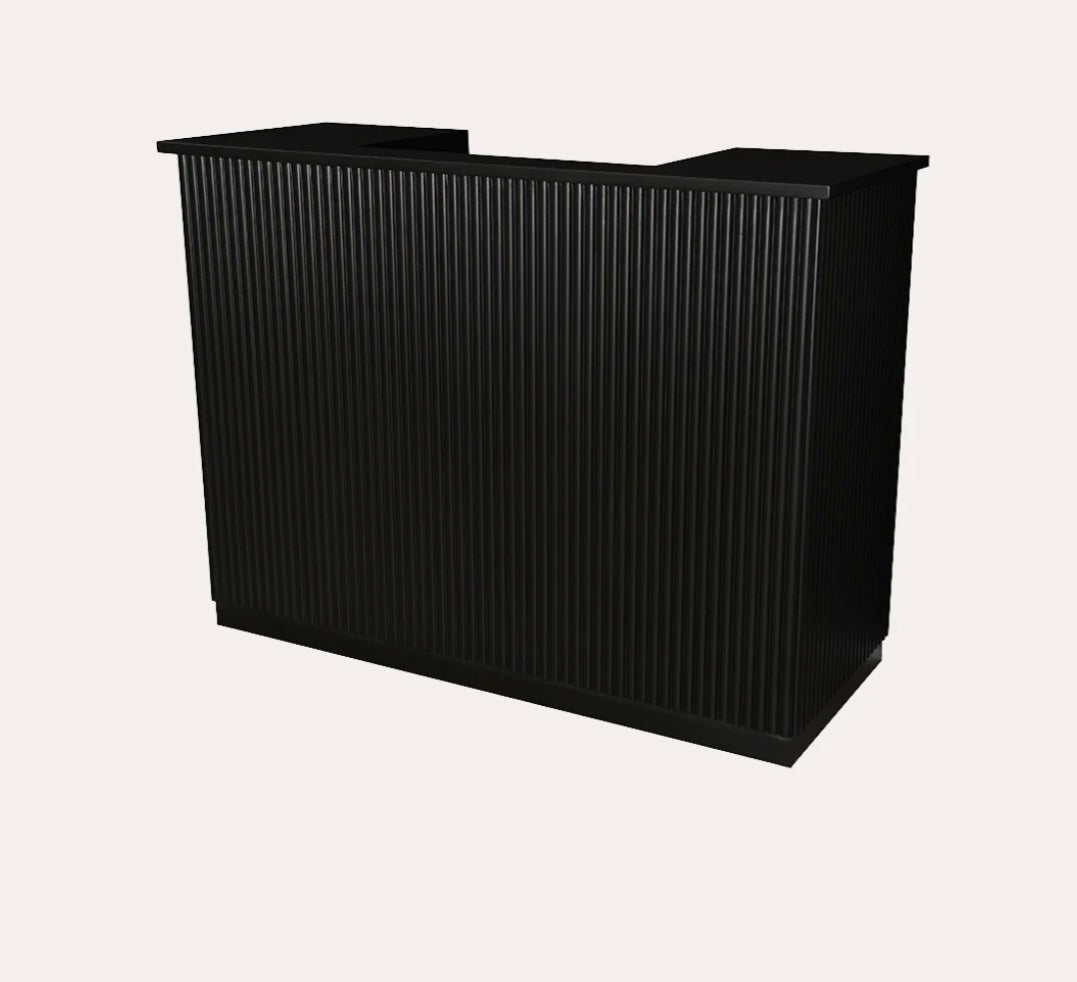 Modern Round Reception Desk - Large Size for Office & Hotel Lobby | Elegant Front Desk Furniture for Corporate & Hospitality Spaces