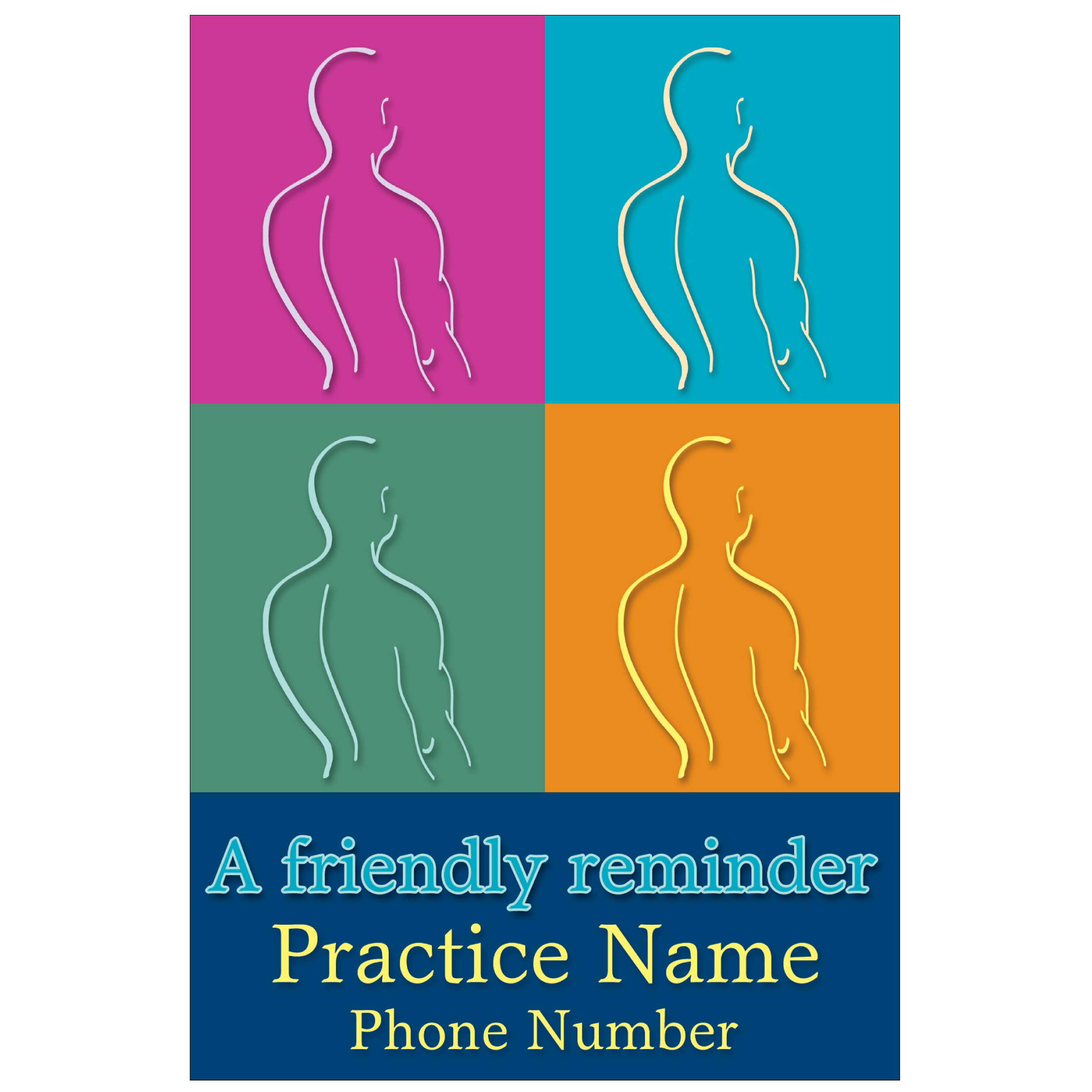 Personalized Chiropractic Reminder Postcards - Custom Front & Back with Practice Info - 4x6 Premium UV Gloss Coated Cards - 16pt Cardstock (2500 Pack) - Perfect for Patient Appointments & Healthcare Marketing