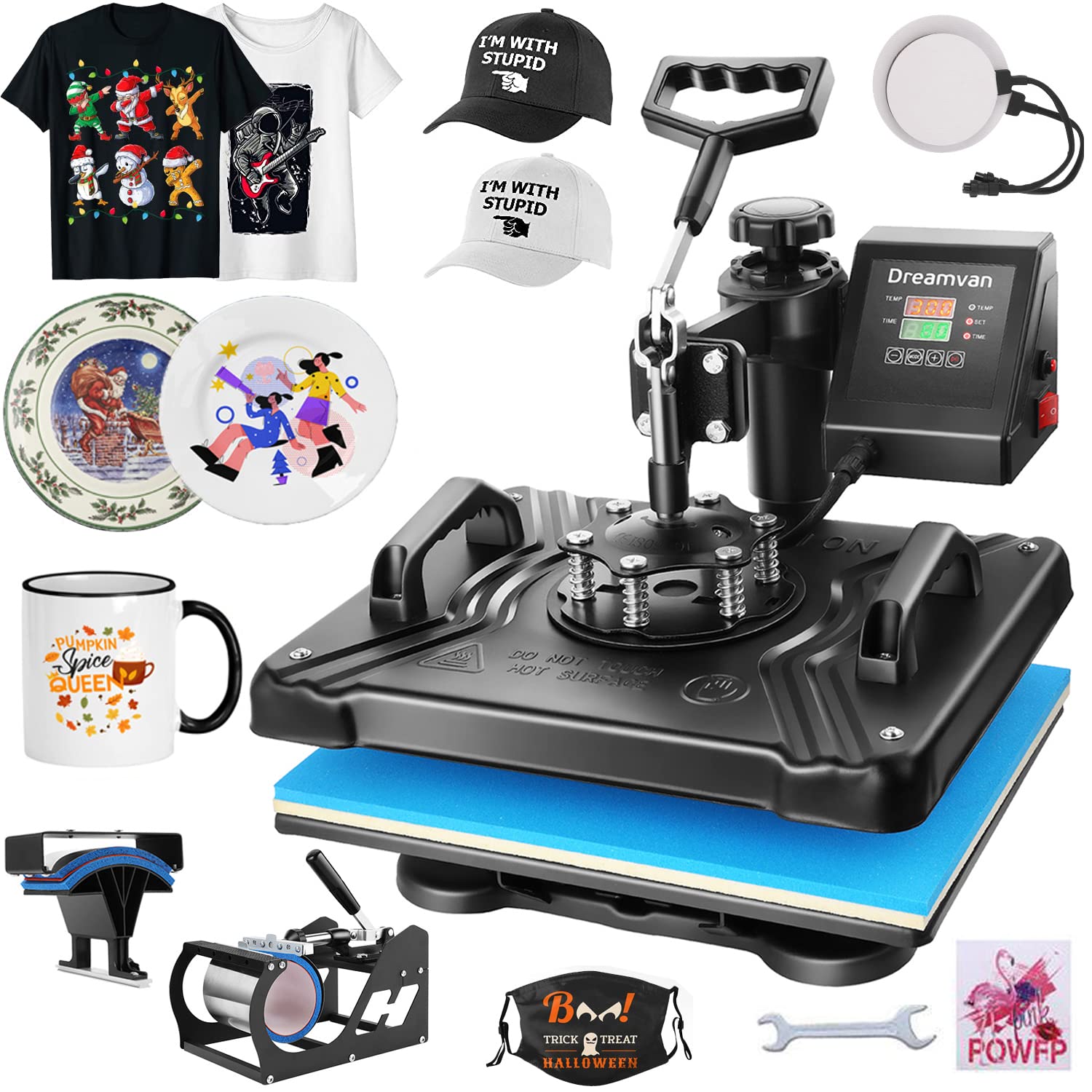 WHUBEFY 5 in 1 Heat Press Machine 15