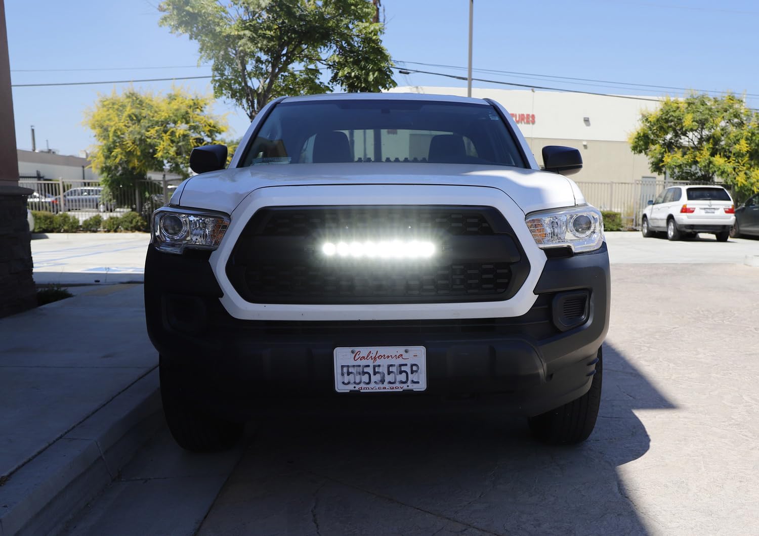iJDMTOY 80W LED Light Bar Kit for 2016-2023 Toyota Tacoma - High Power Off-Road Lighting with TRD Grill Mount Brackets & Wiring Harness - Perfect for Night Driving, Camping, and Off-Road Adventures