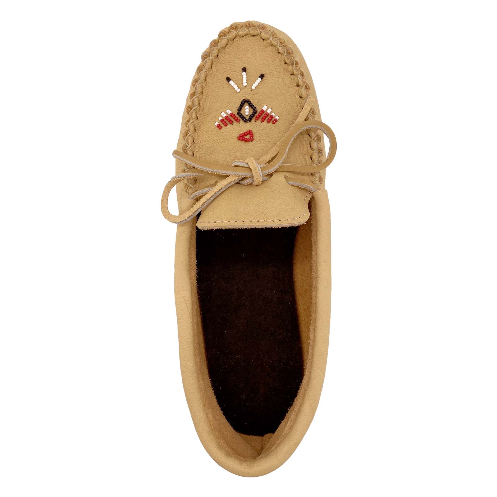 Women's Beaded Moccasin Shoes with Comfortable Rubber Sole - Perfect for Casual Wear, Indoor Slippers & Boho Fashion Outfits