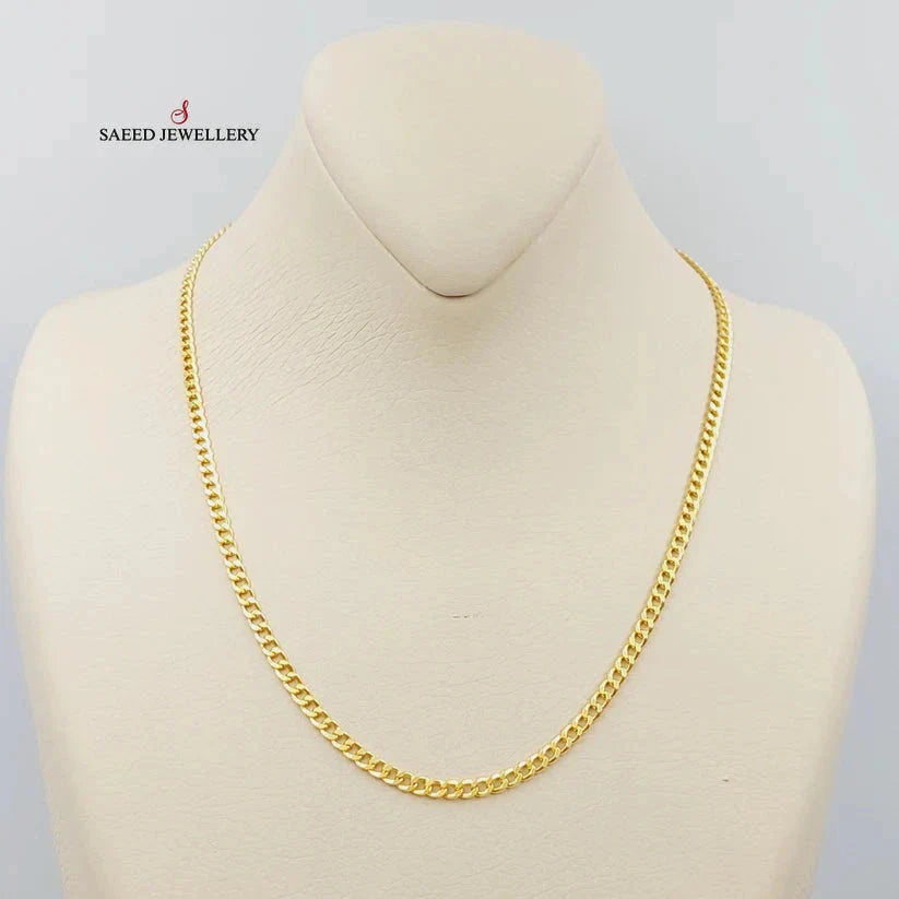 4.5mm Curb Chain Necklace for Men & Women - Durable Stainless Steel Jewelry for Everyday Wear & Layering