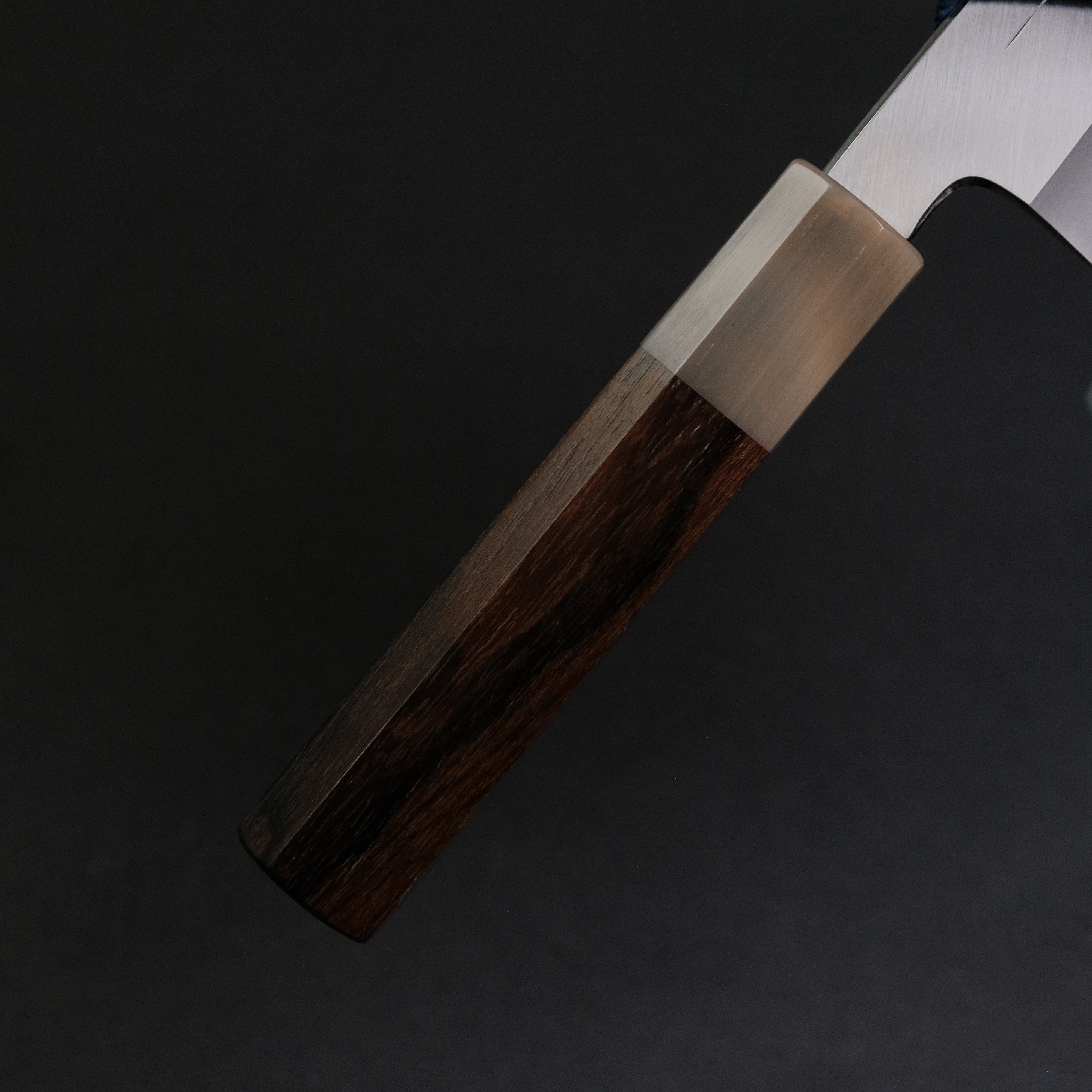 Premium Hitohira Tanaka Kyuzo Blue #1 Migaki Bunka Knife - Japanese High-Carbon Steel Blade with Ziricote Wood Handle - Perfect for Sushi, Vegetables & Precision Cutting