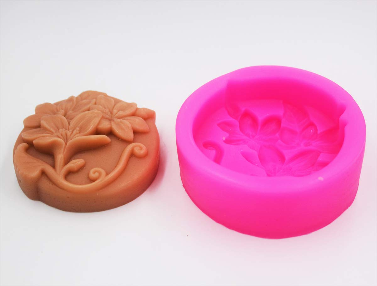 Premium Silicone Soap Molds for DIY Handmade Soap Making - Flowers 50002 Craft Art Mold for Bath Bombs, Candles & Resin Crafts - Perfect for Home Spa, Gift Making & Craft Projects