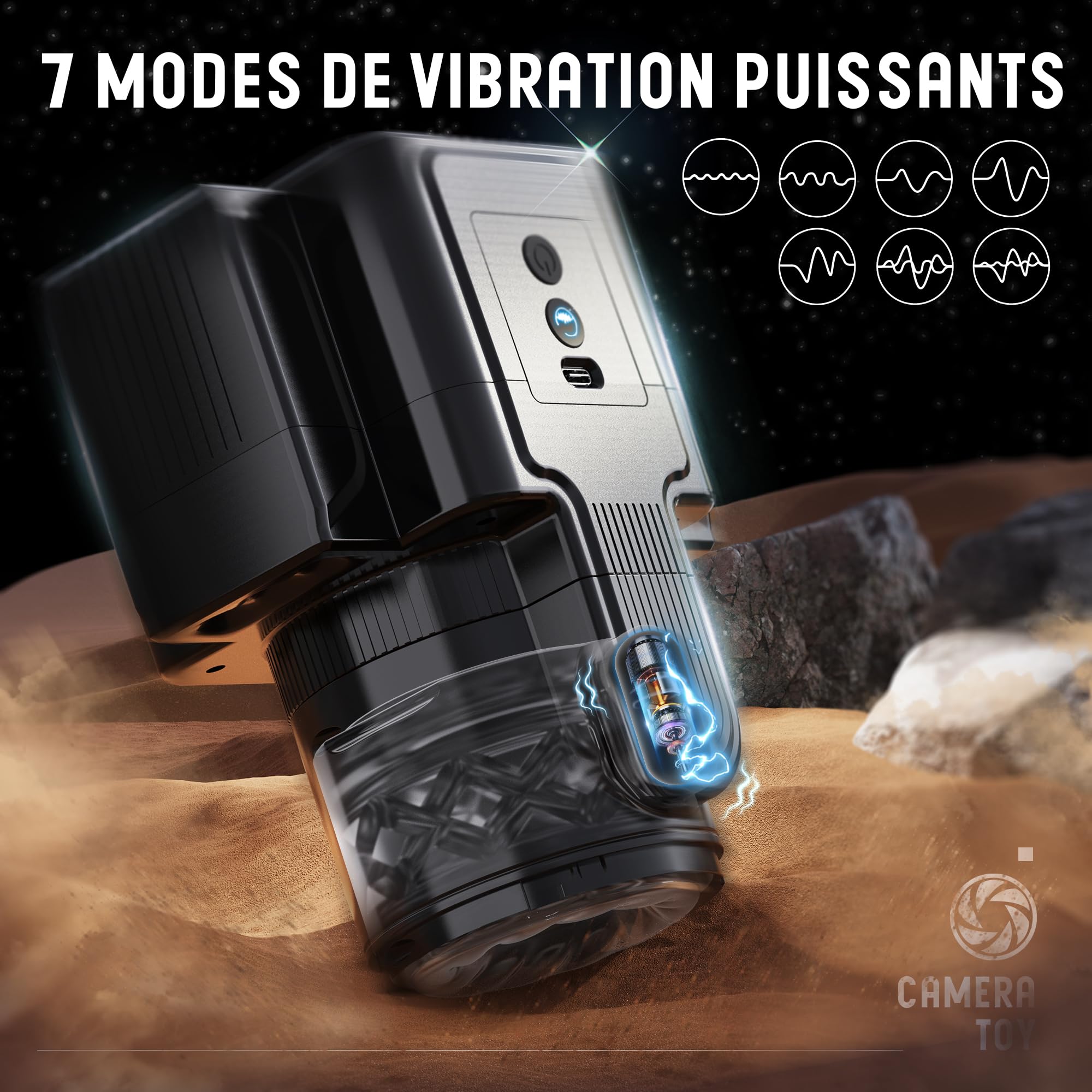 Automatic Male Masturbator with 7 Suction & 7 Vibration Modes - Hands-Free Realistic Vagina Sex Toy for Men - Perfect for Solo Play, Couples Fun & Discreet Pleasure