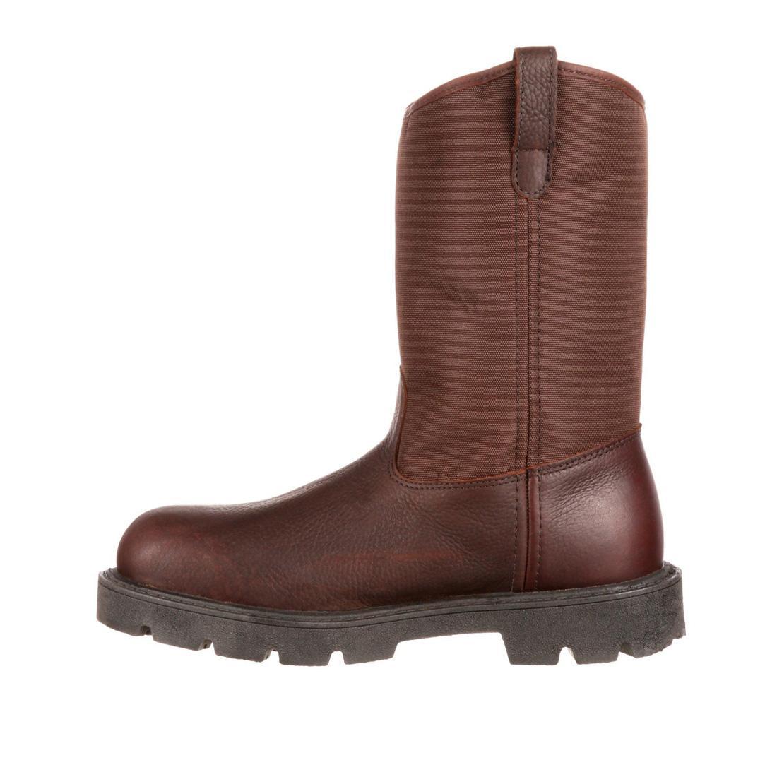 Homeland Steel Toe Waterproof Work Boots - Men's Safety Wellington Boots for Construction, Farming & Outdoor Work - Slip Resistant & Comfortable